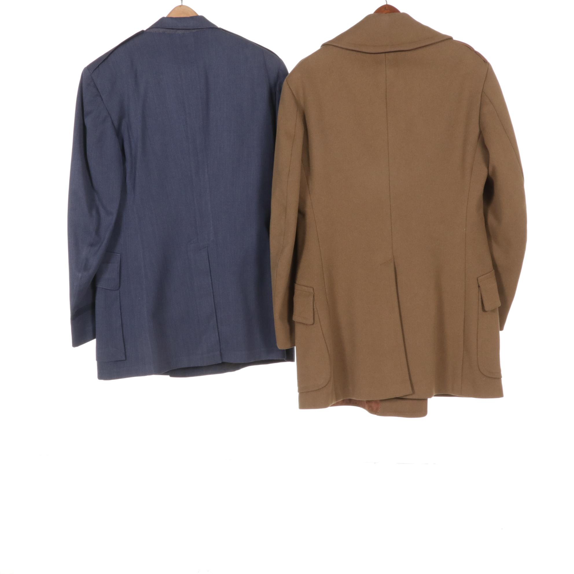 Vintage U.S. Air Force Uniform Dress Suits, Coats and Flight Suit