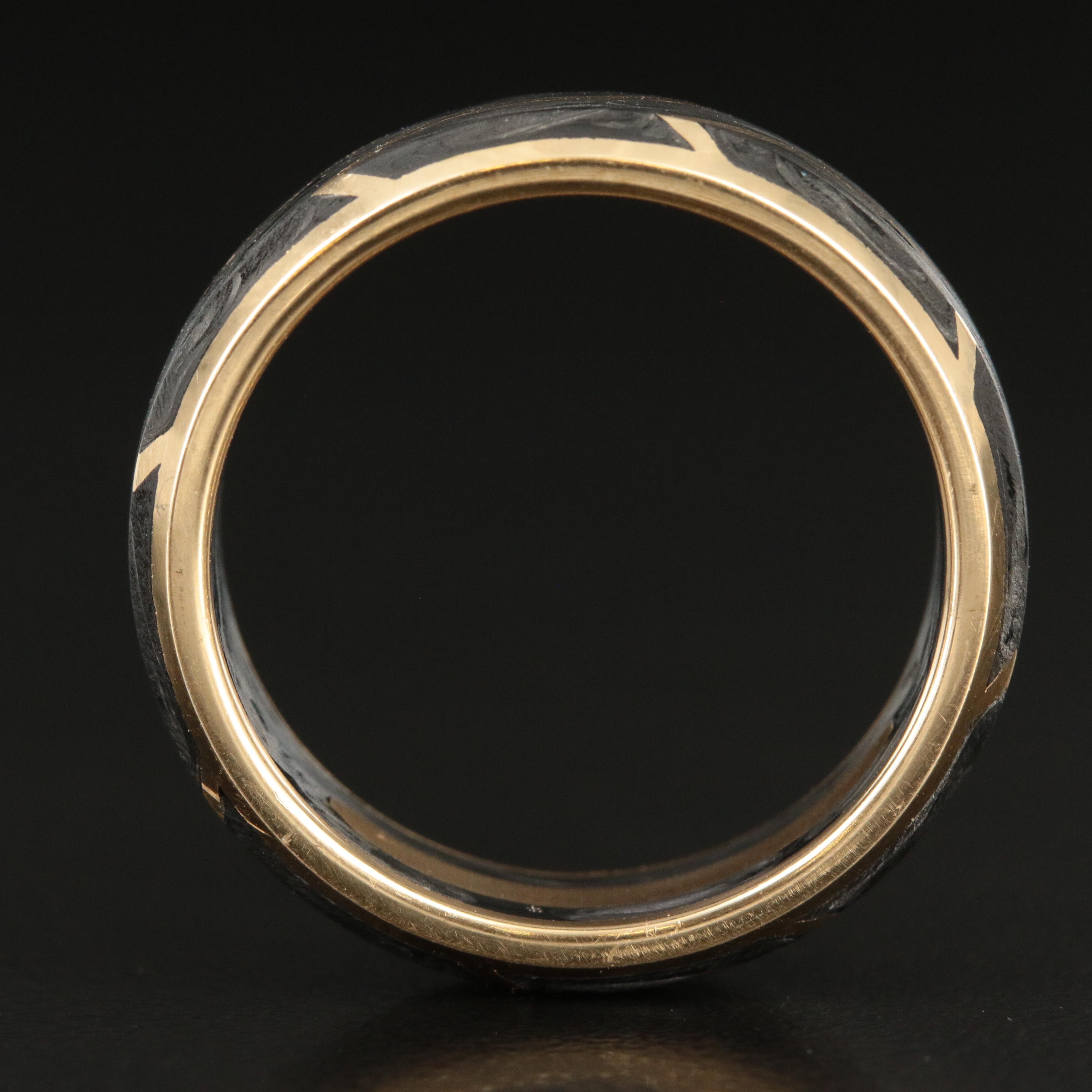 David Yurman 18K Forged Carbon Band