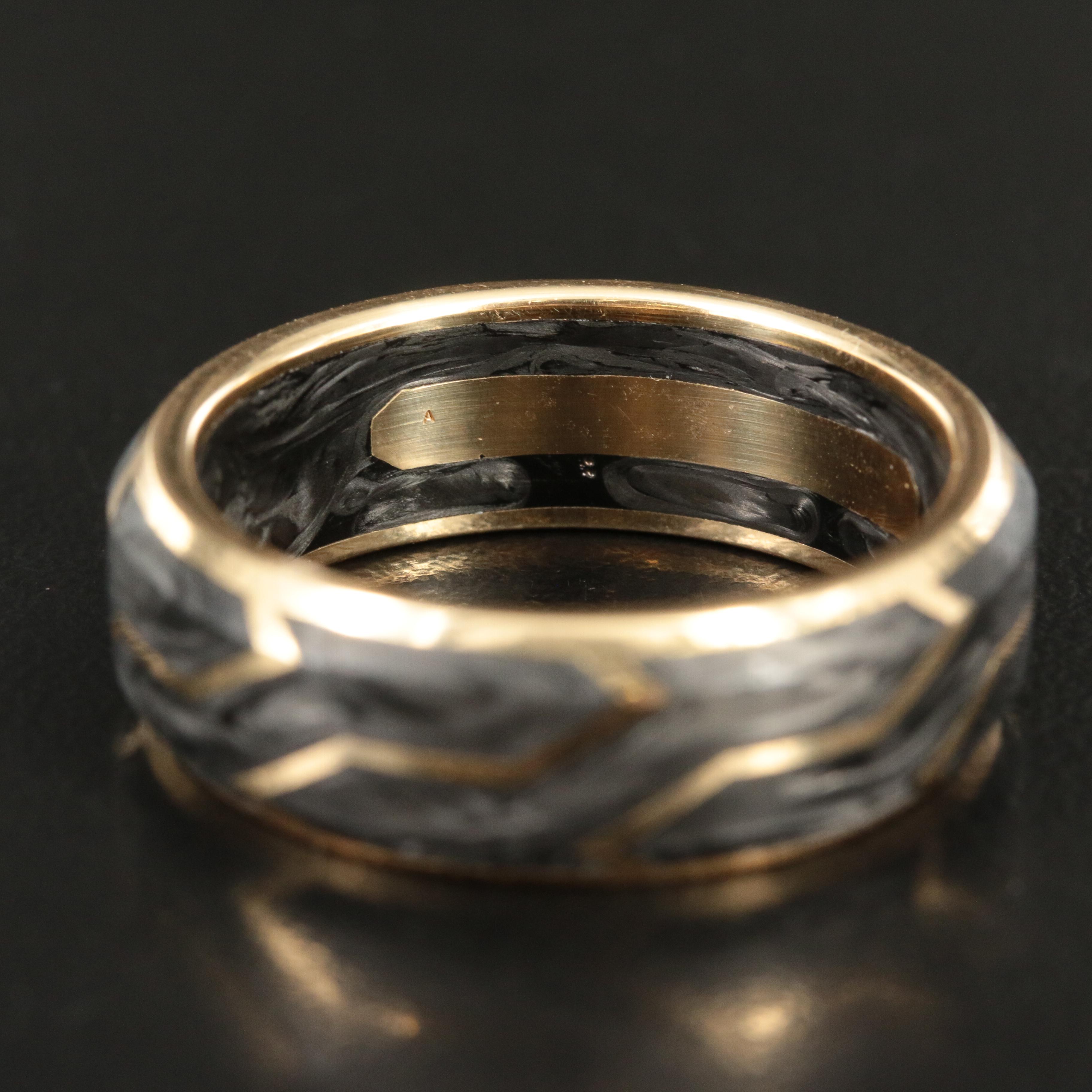 David Yurman 18K Forged Carbon Band