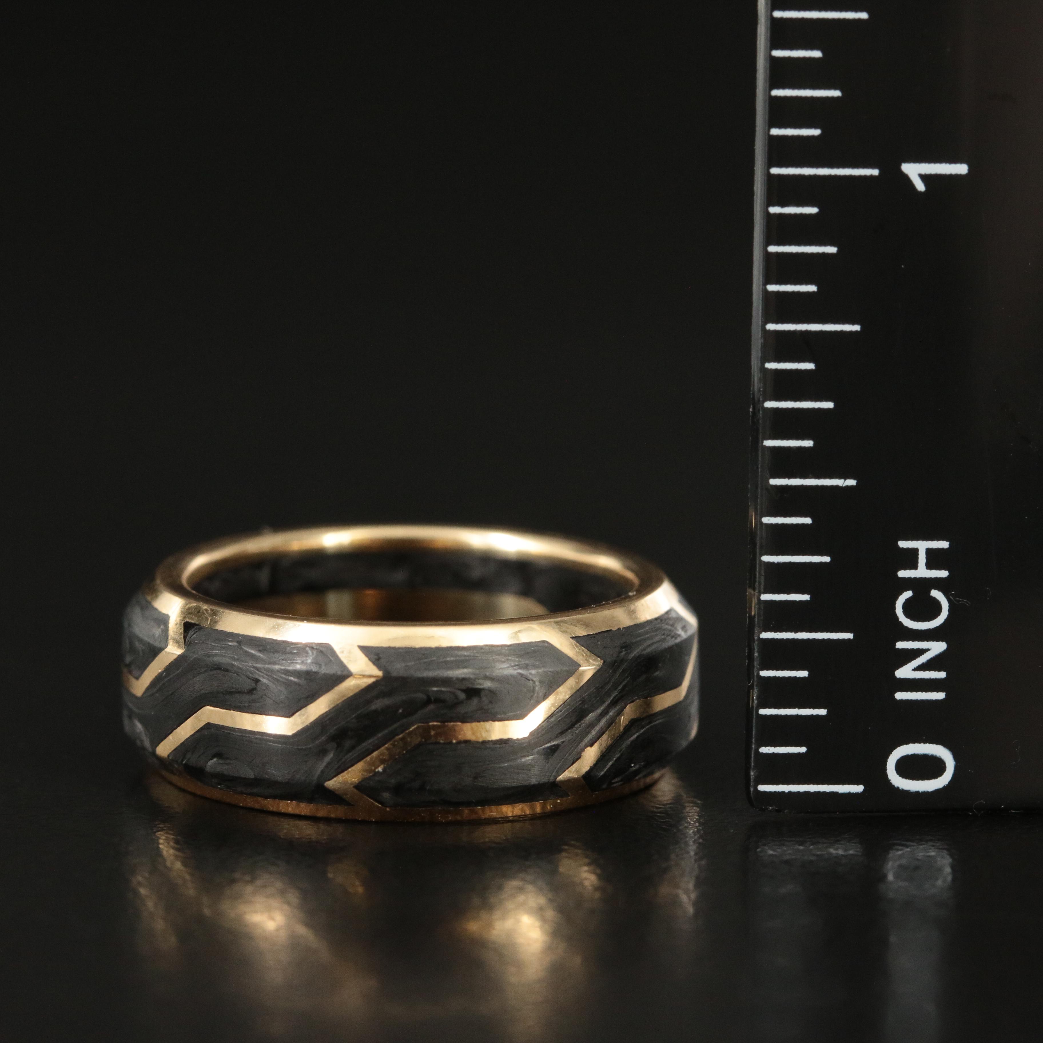 David Yurman 18K Forged Carbon Band