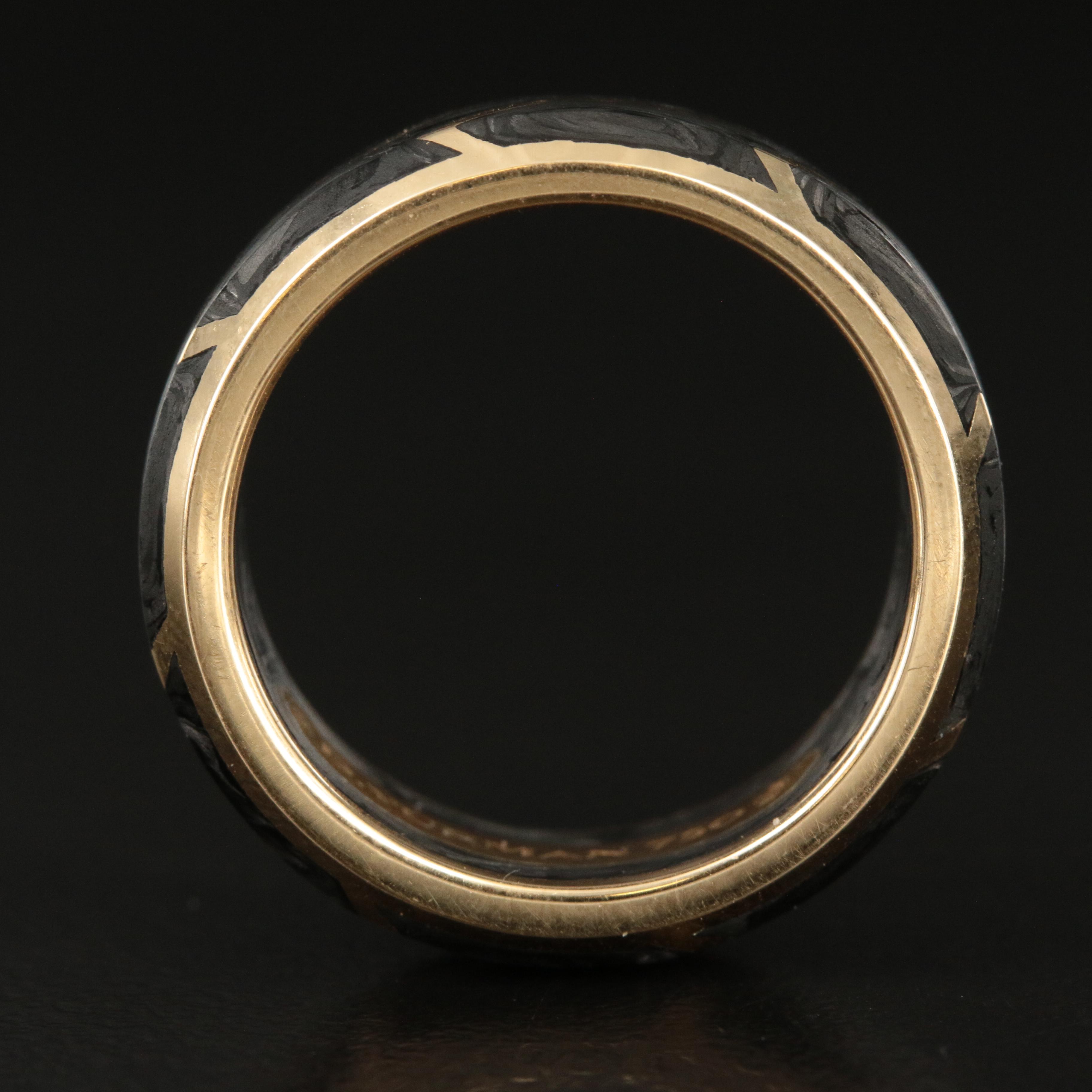 David Yurman 18K Forged Carbon Band
