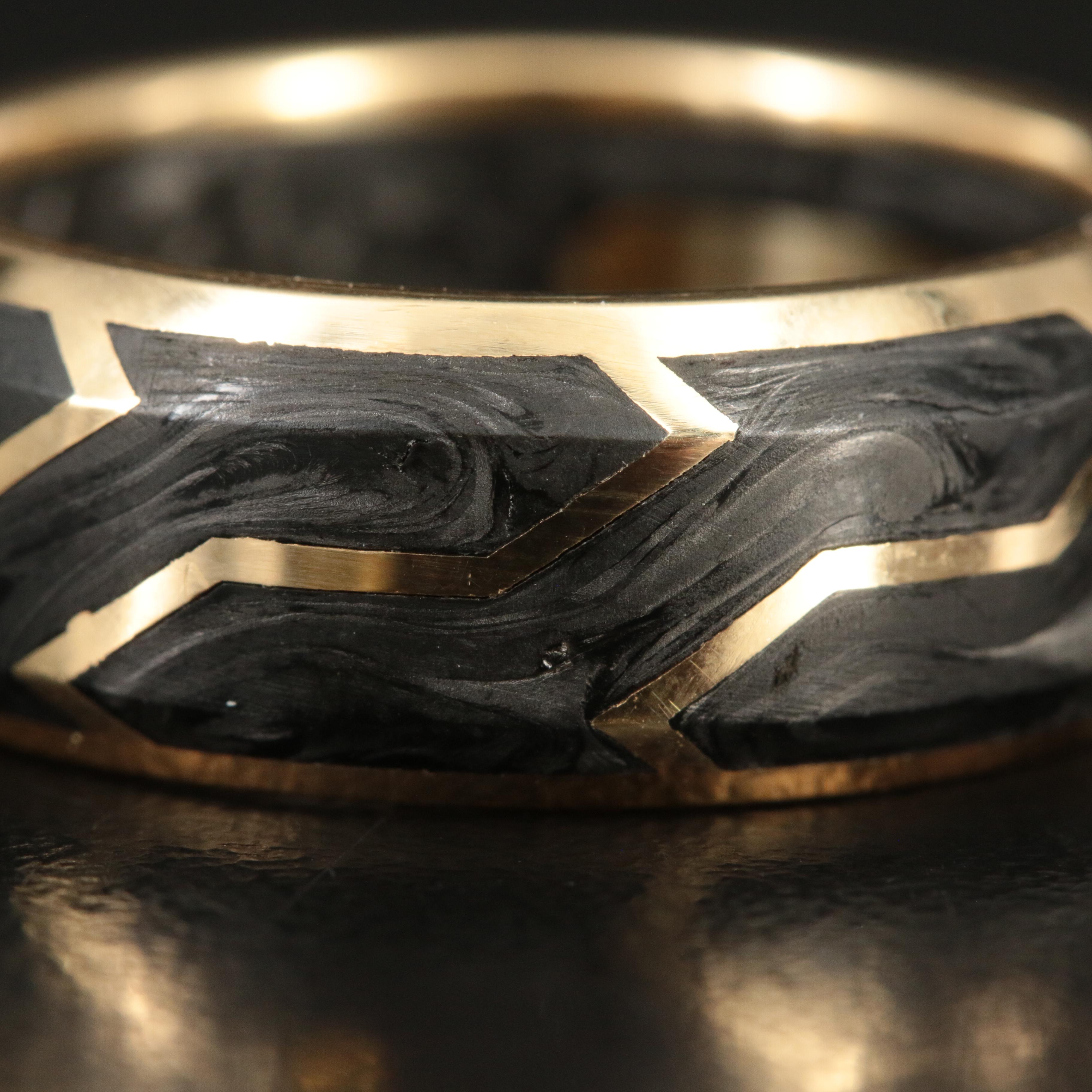 David Yurman 18K Forged Carbon Band
