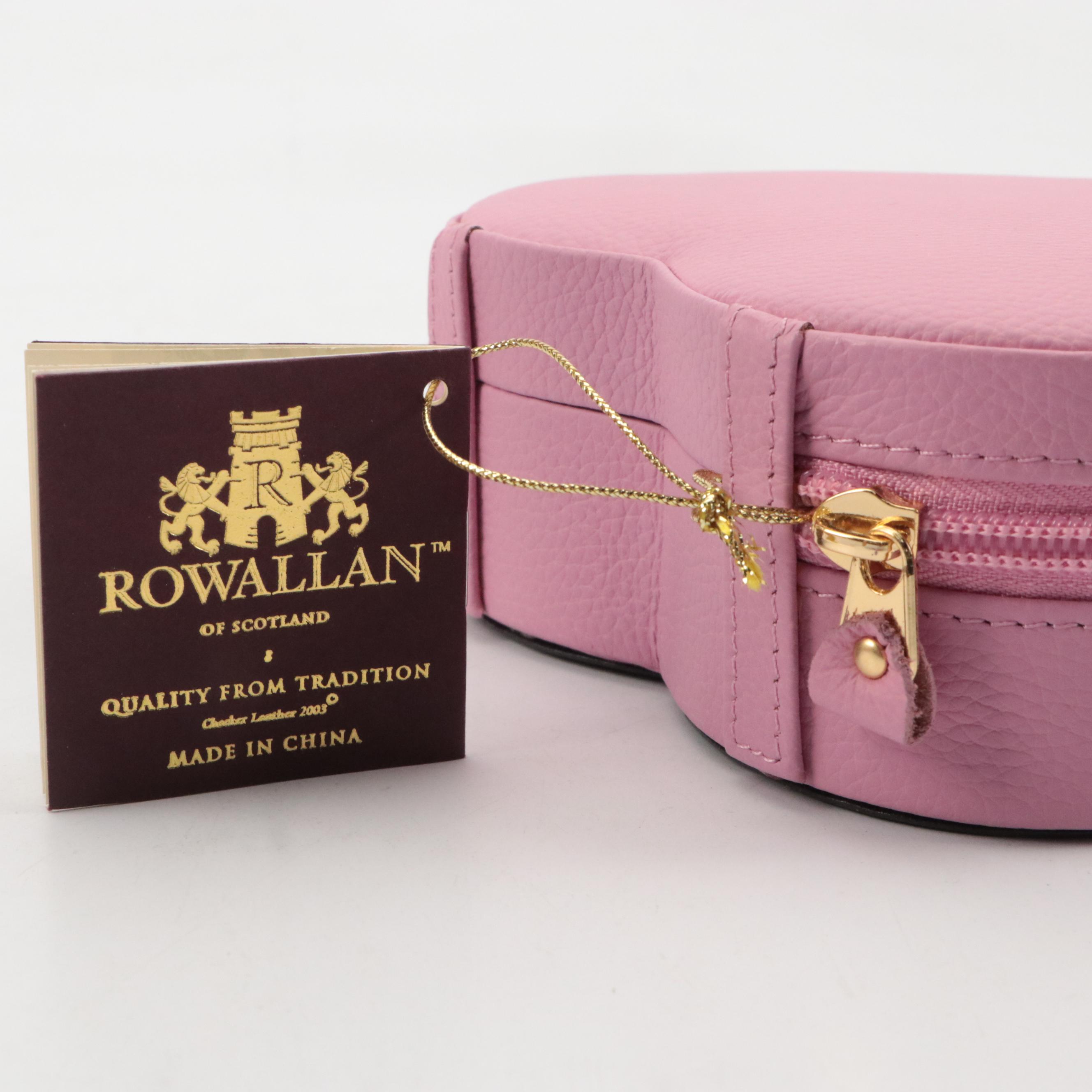 Rowallan and Collectives Bonded Leather Travel Jewelry Boxes