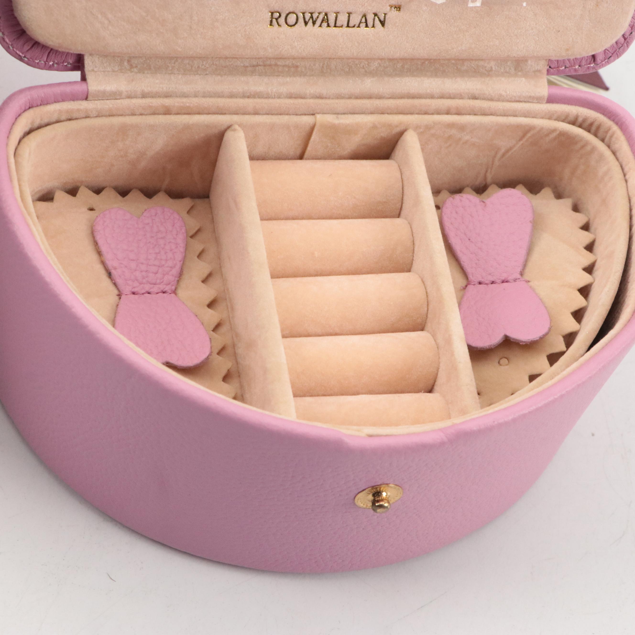 Rowallan and Collectives Bonded Leather Travel Jewelry Boxes