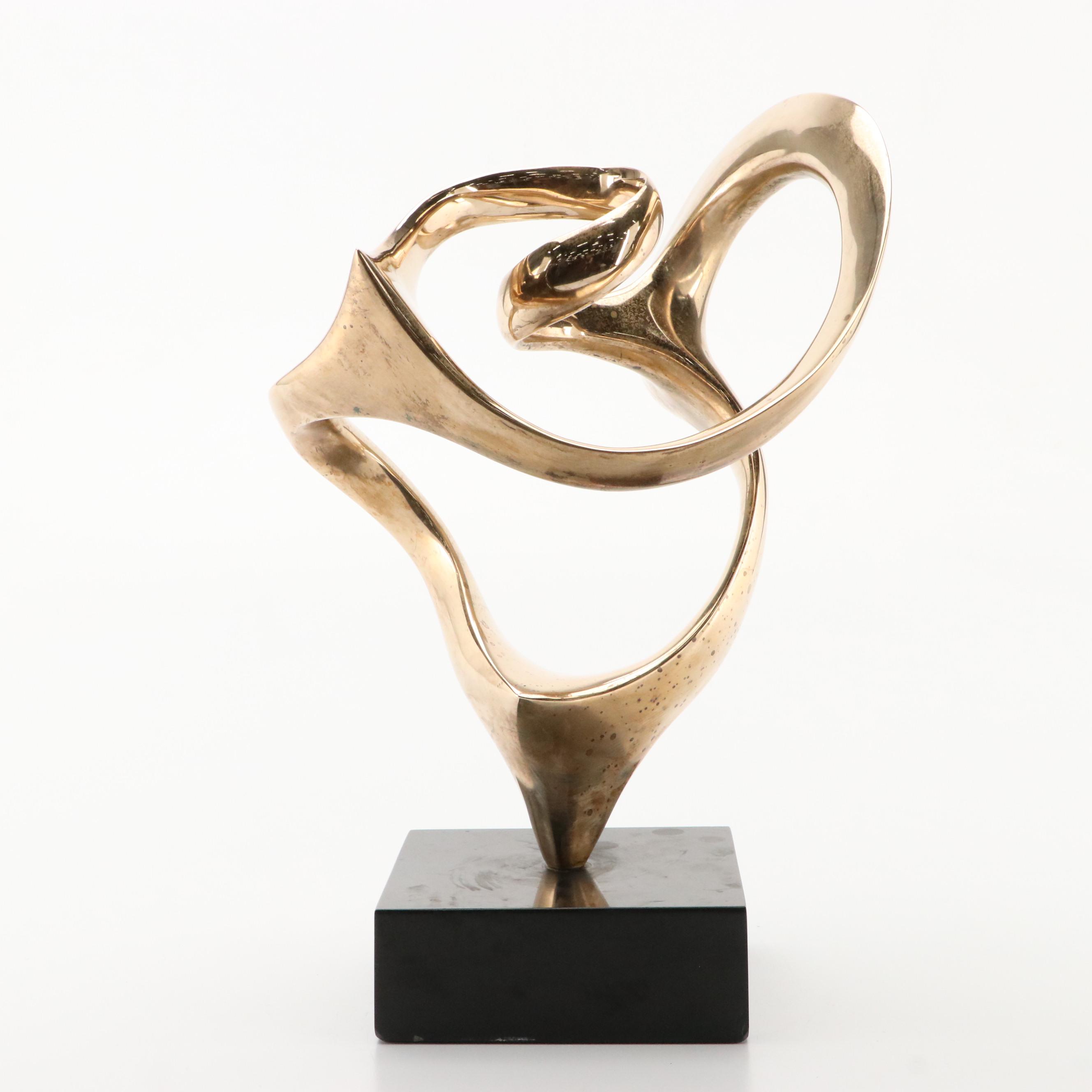 Abstract Biomorphic Metal Sculpture, 20th Century
