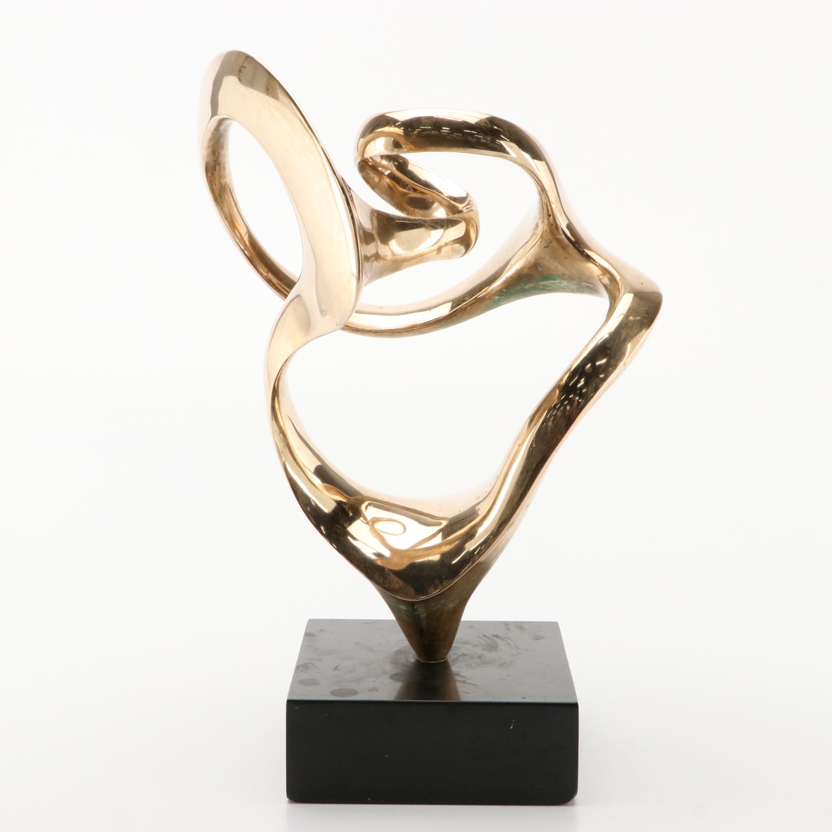 Abstract Biomorphic Metal Sculpture, 20th Century