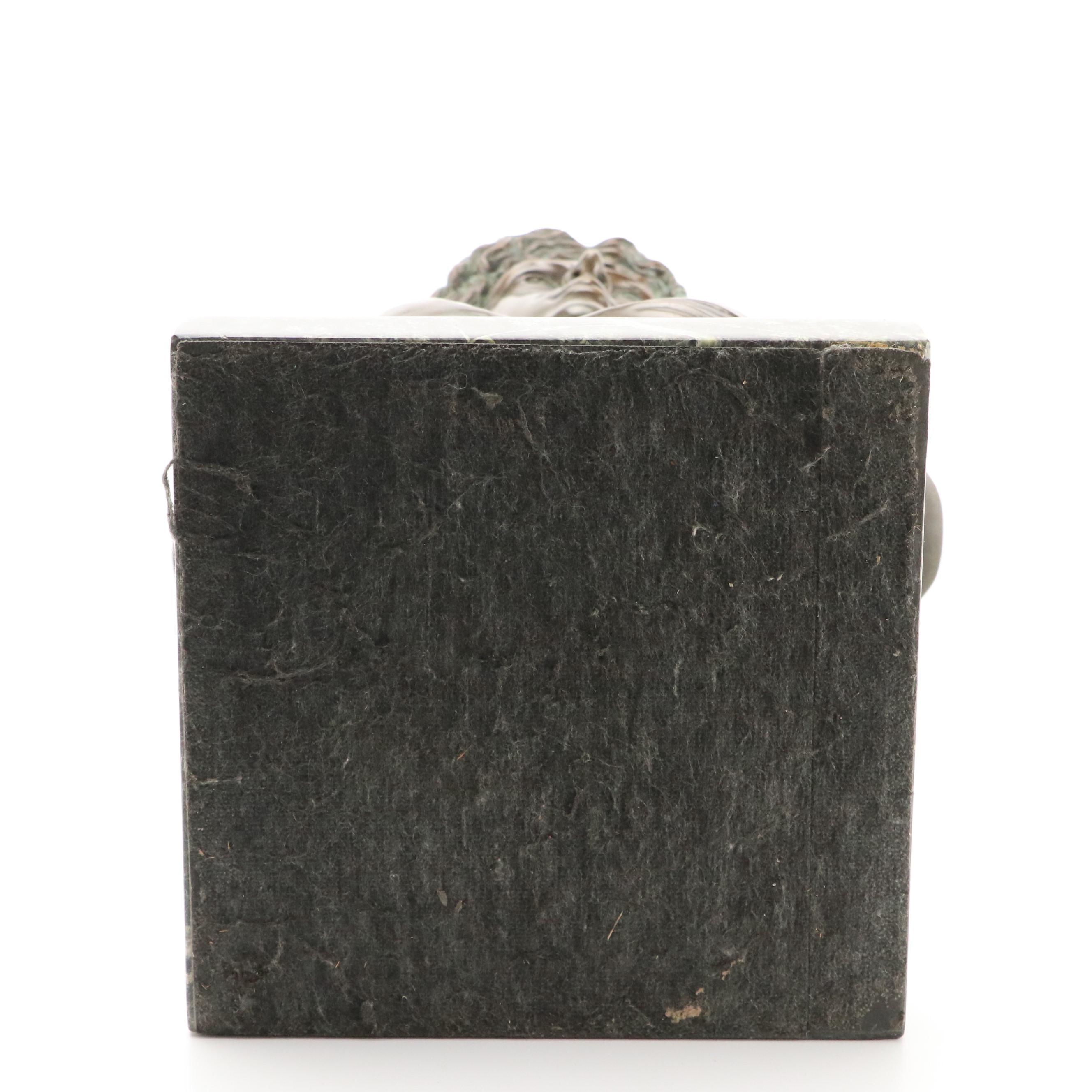 European School Bronze Bust of Grecian Woman