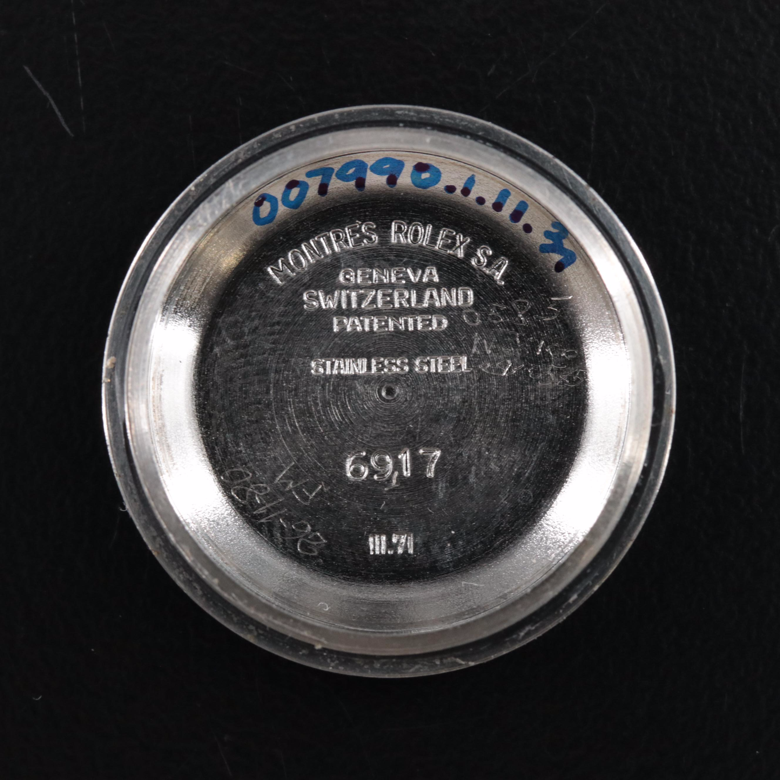 1971 Rolex Custom Diamond Datejust Watch