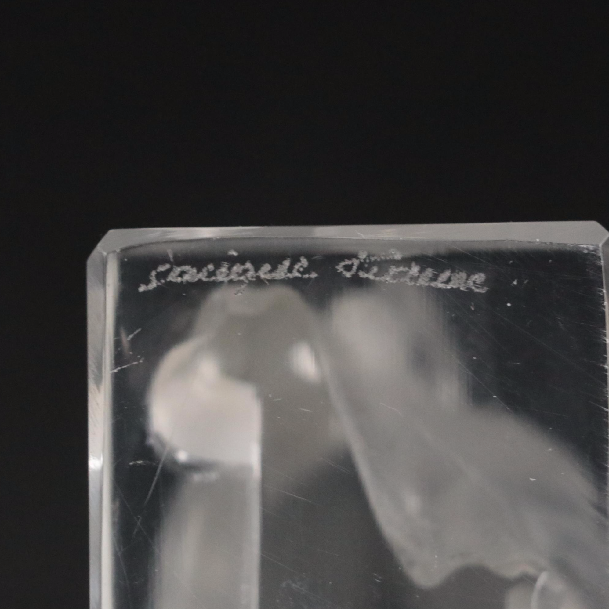 Lalique Crystal Bison Paperweight