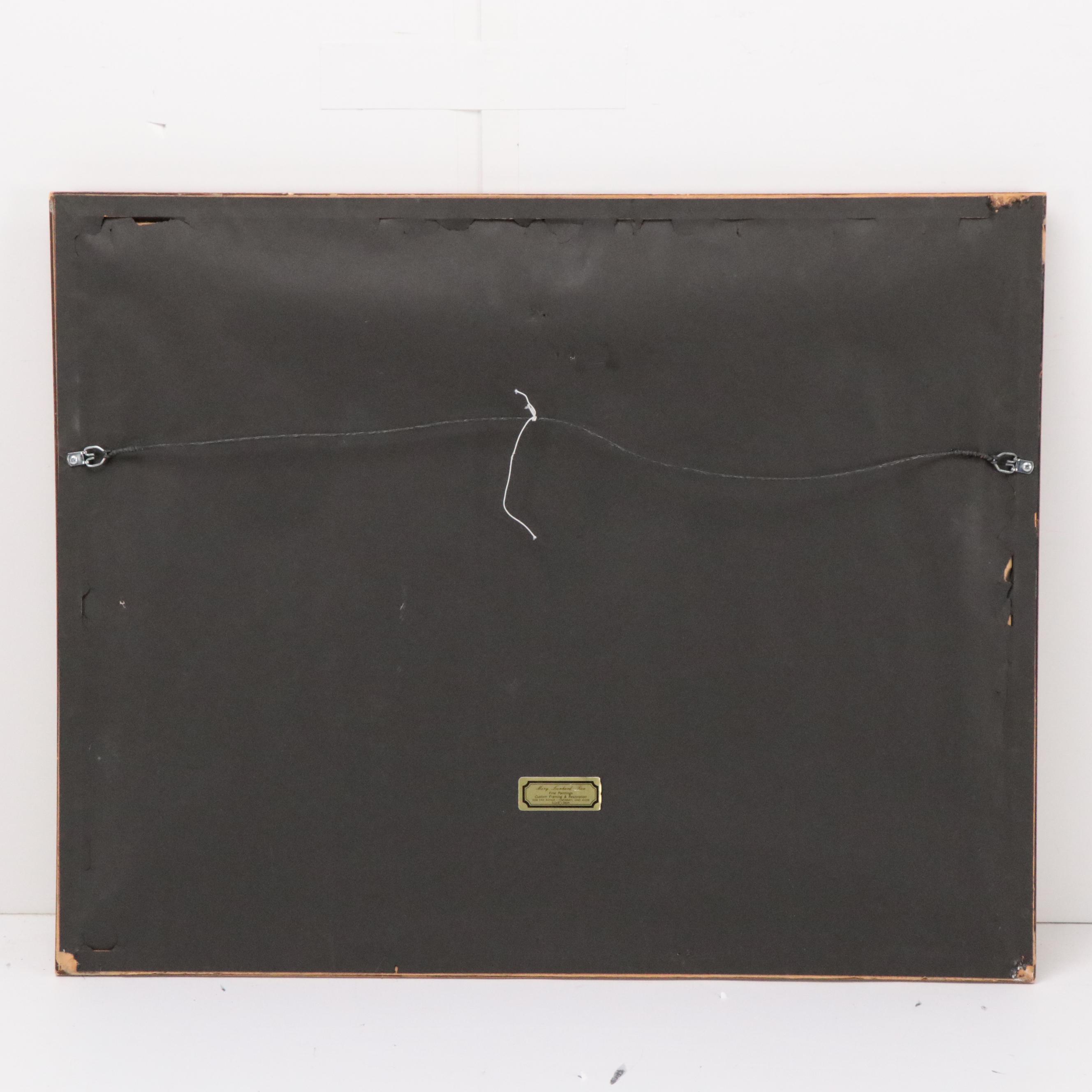 Helen Sanderson Watercolor Painting of Waterfalls Landscape