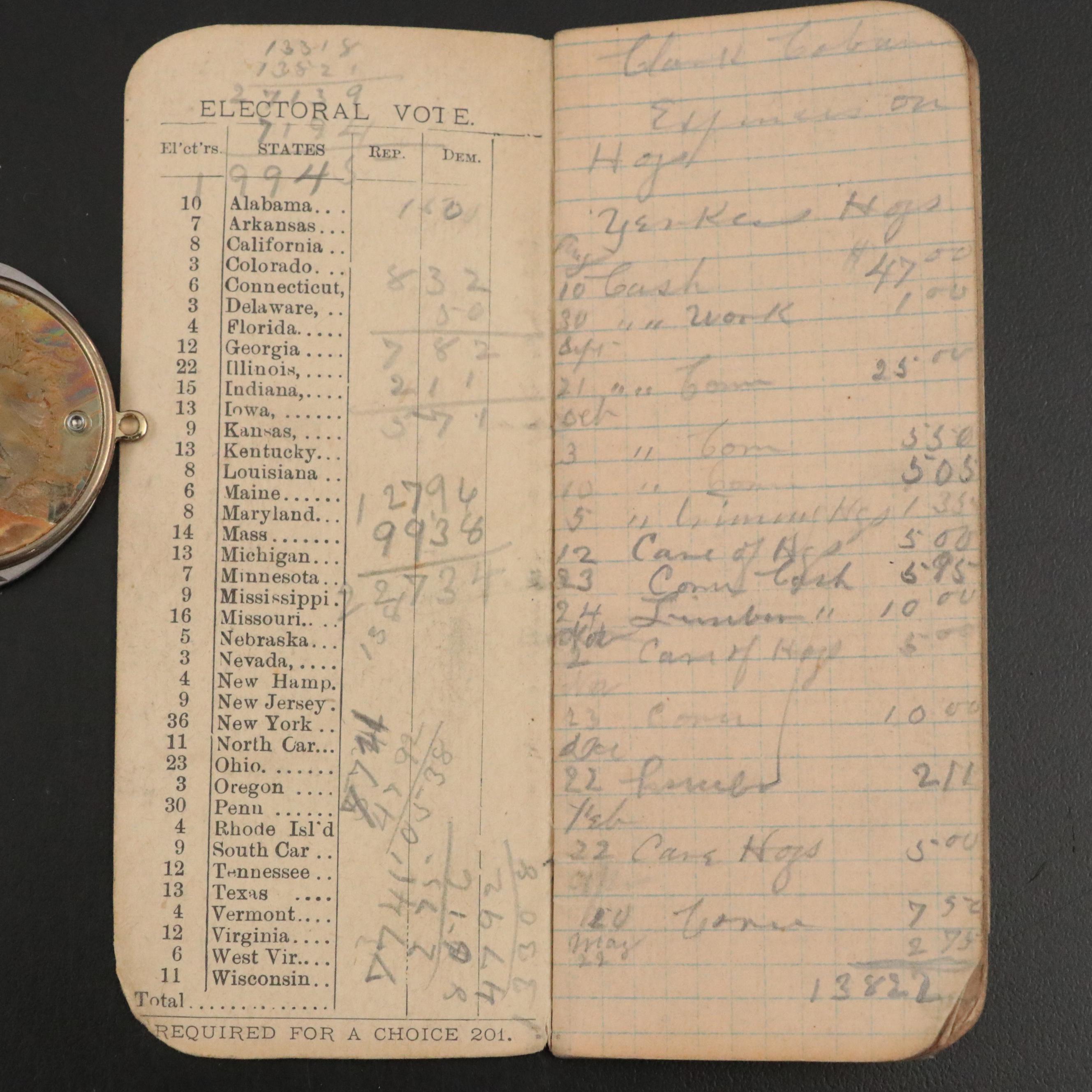 Bill Clinton and George H.W. Bush Signed Prints with Vintage Campaign Pins, More