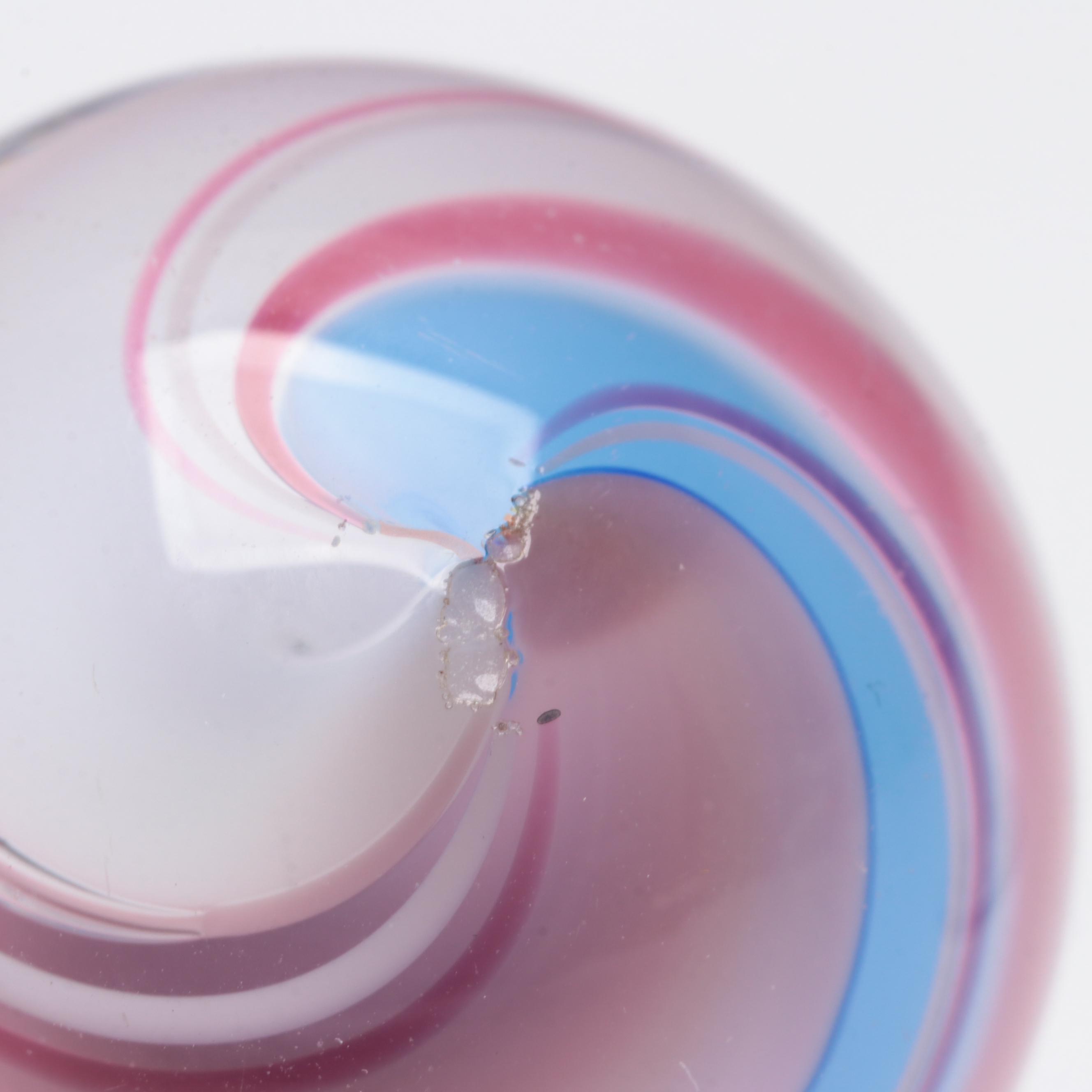 Handcrafted Multicolor Zanfirico and Filigrana Art Glass Marbles on Acrylic Base