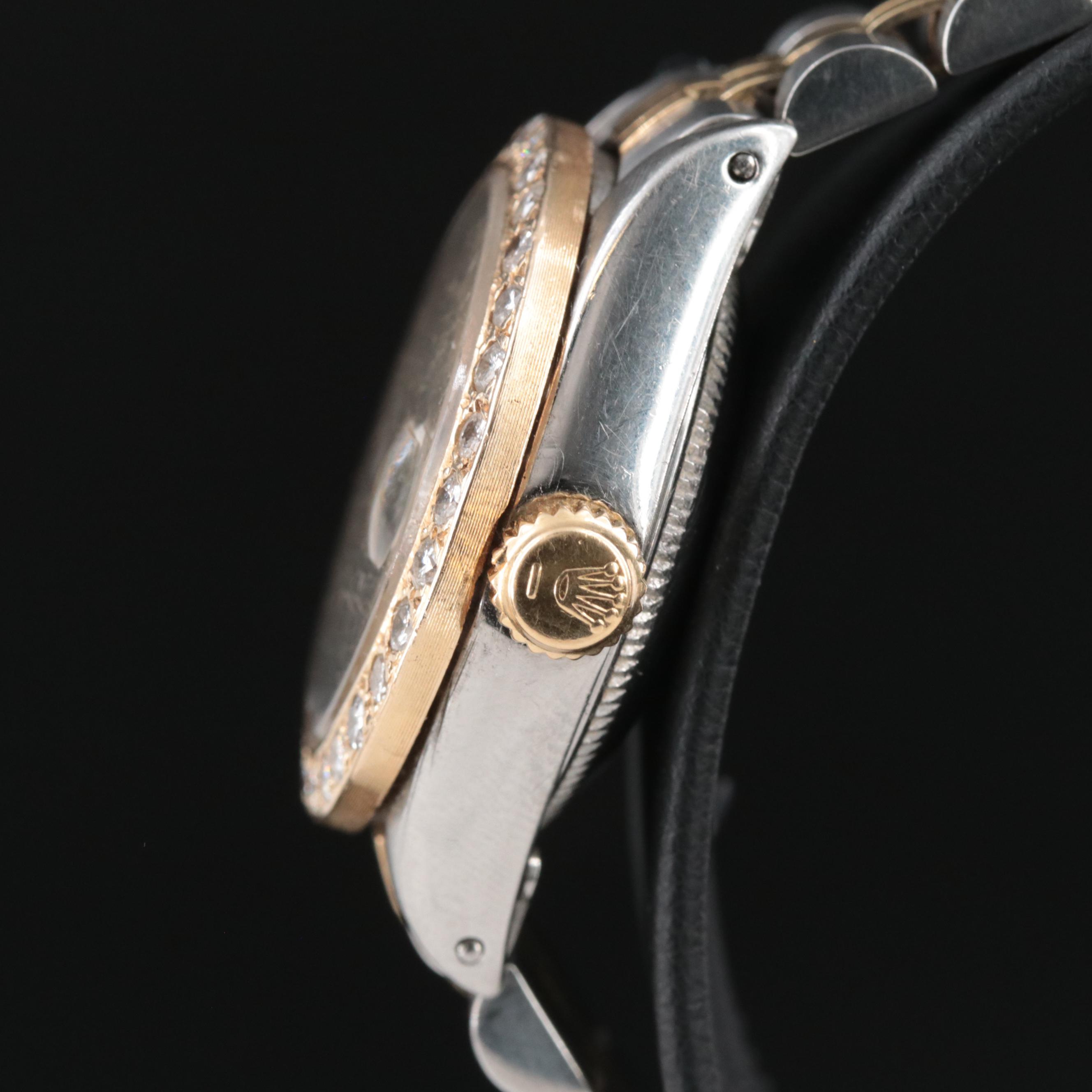 1971 Rolex Custom Diamond Datejust Watch