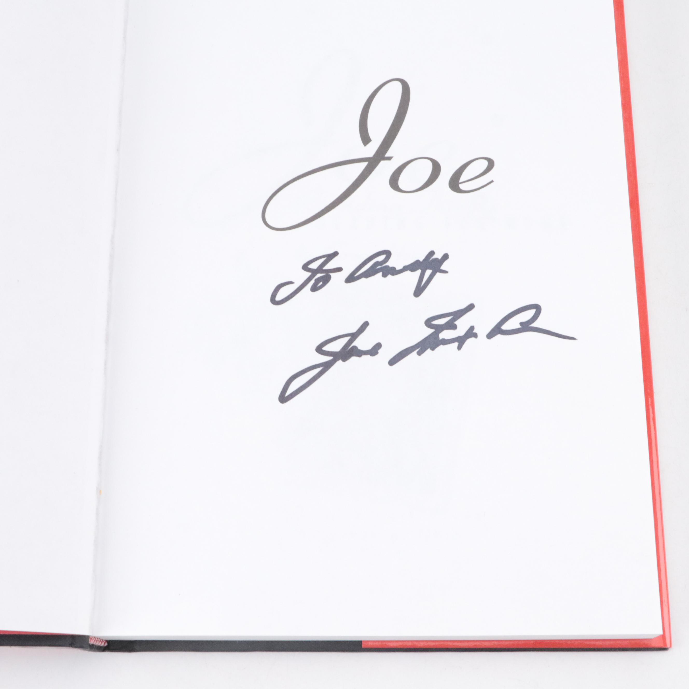 Joe Nuxhall and Greg Hoard Signed Book with 1970 Topps Johnny Bench Poster More