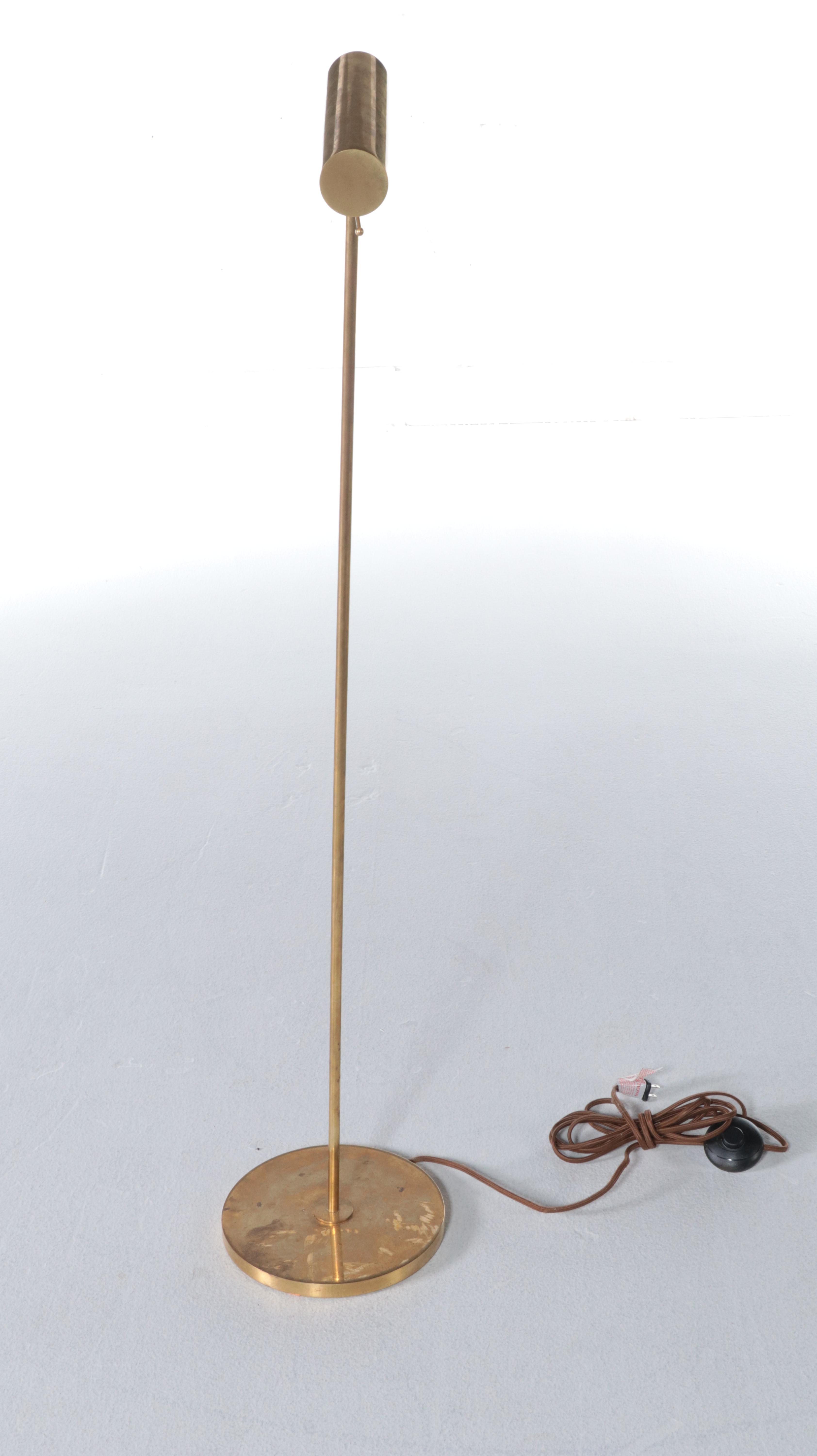 Modernist Style Brass Floor Lamp