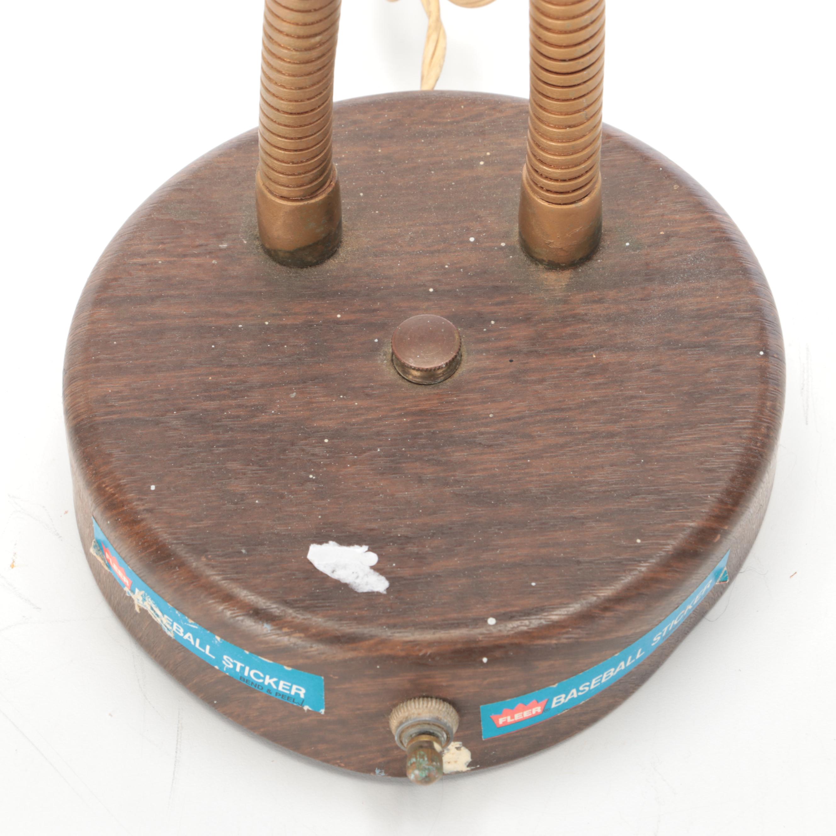 Retro Atomic Style Dual Arm Desk Lamp With Spotlight and Other Lamp, Mid-20th C