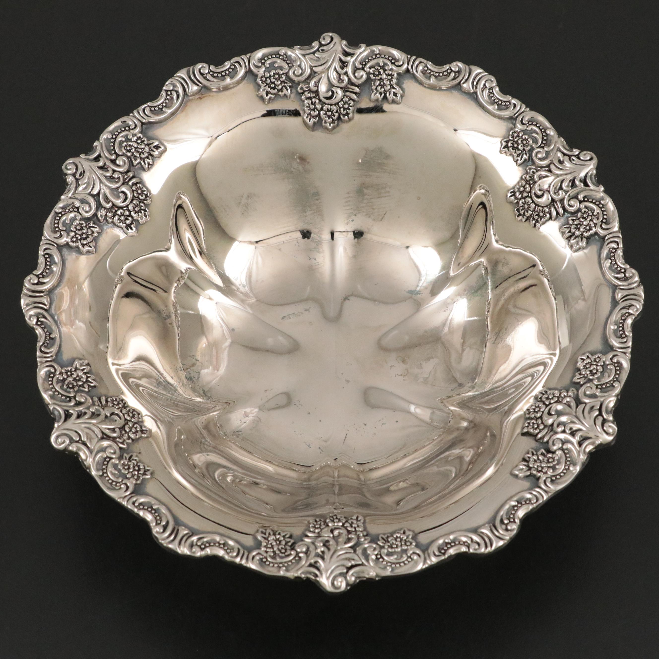 Wallace Silver Plate Bowl with Presentation Box