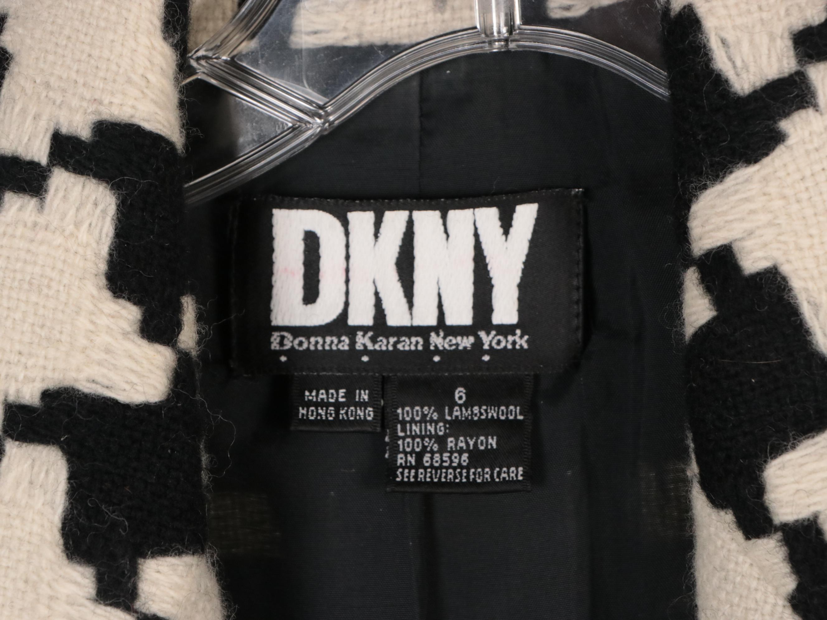 Michael Kors Coated Cotton, DKNY Giant Houndstooth, & Calvin Klein Coats