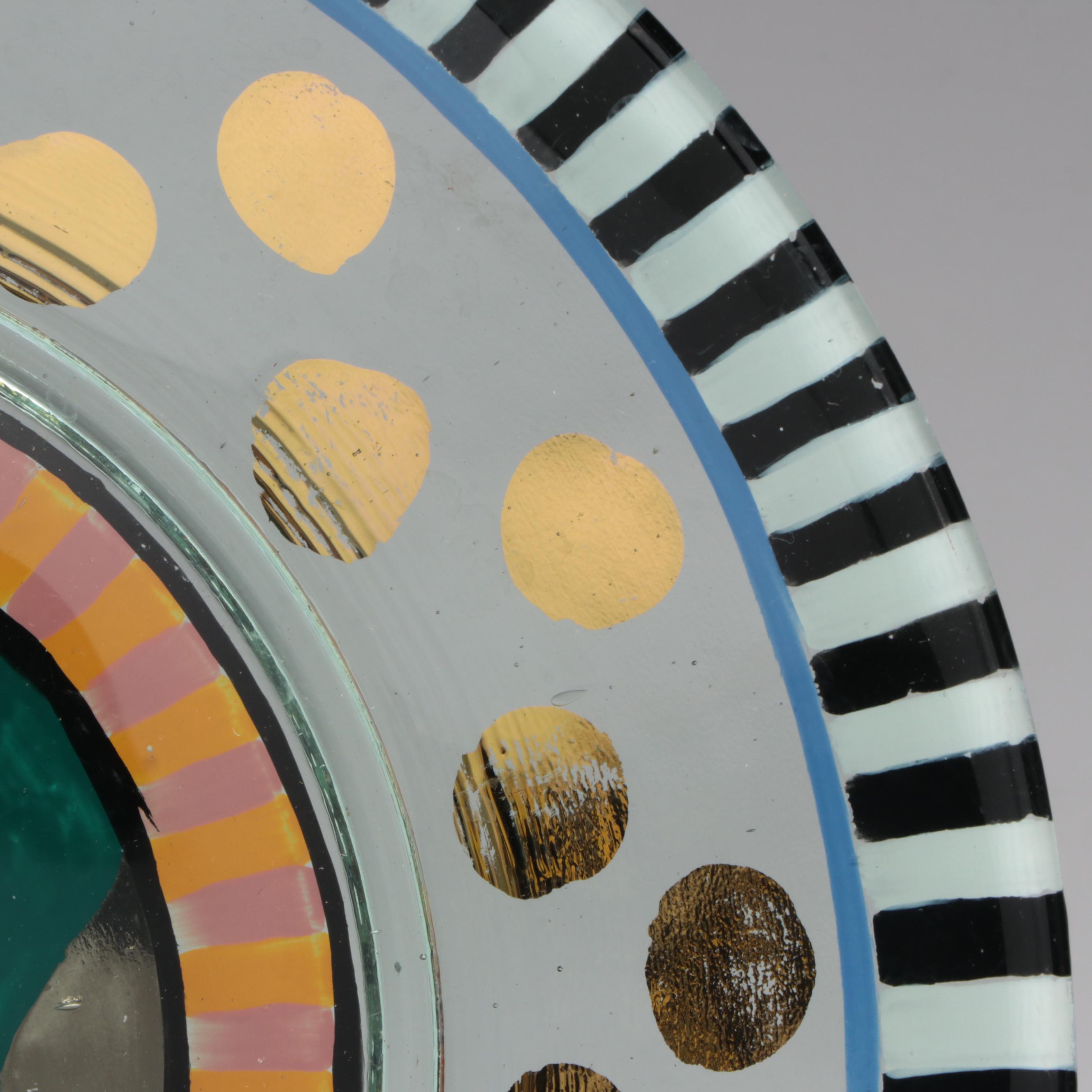 MacKenzie-Childs "Courtly Check" Teapot Trivet and Cheese Plate