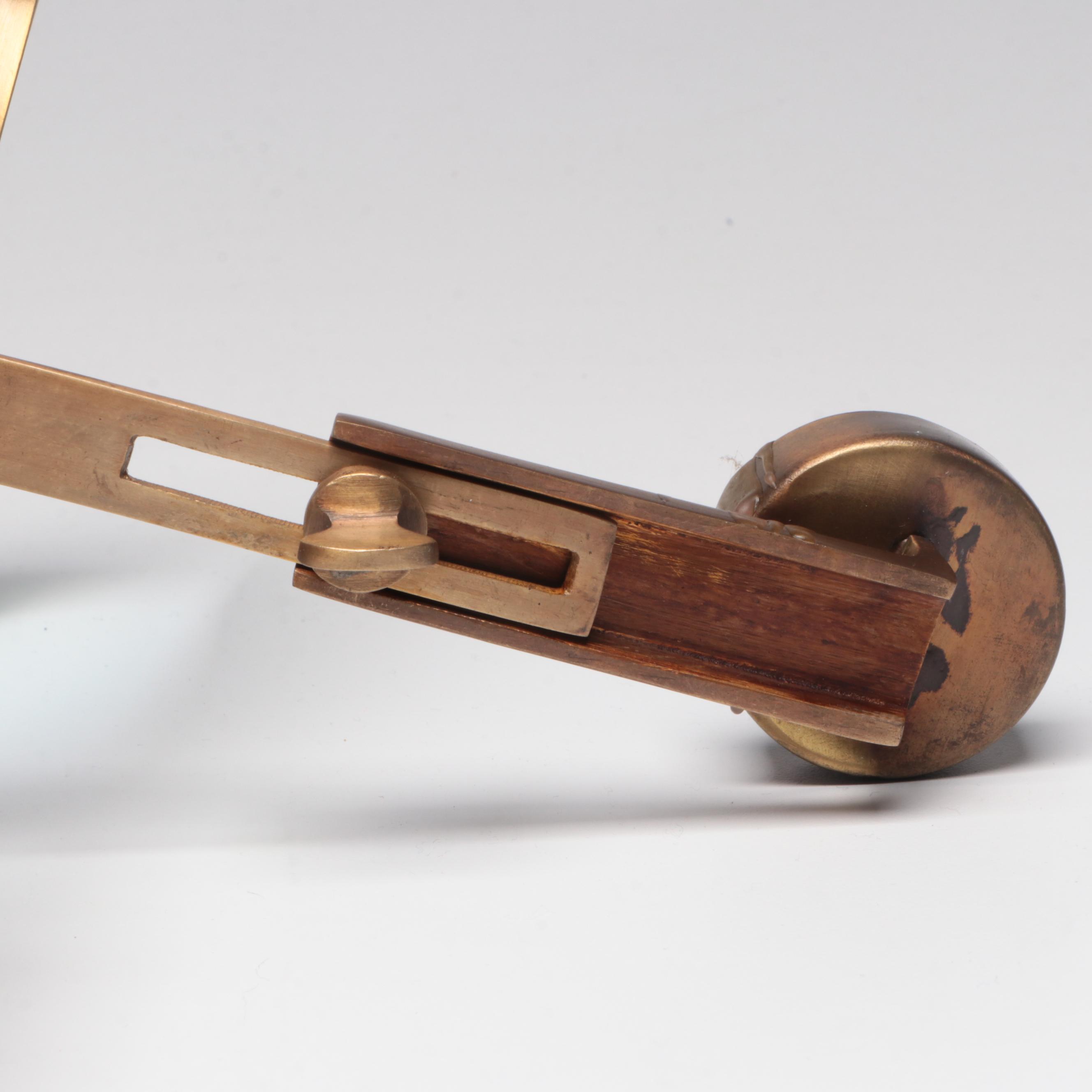 Enameled Table Top Hobby Magnifying Glass With Candle Holder