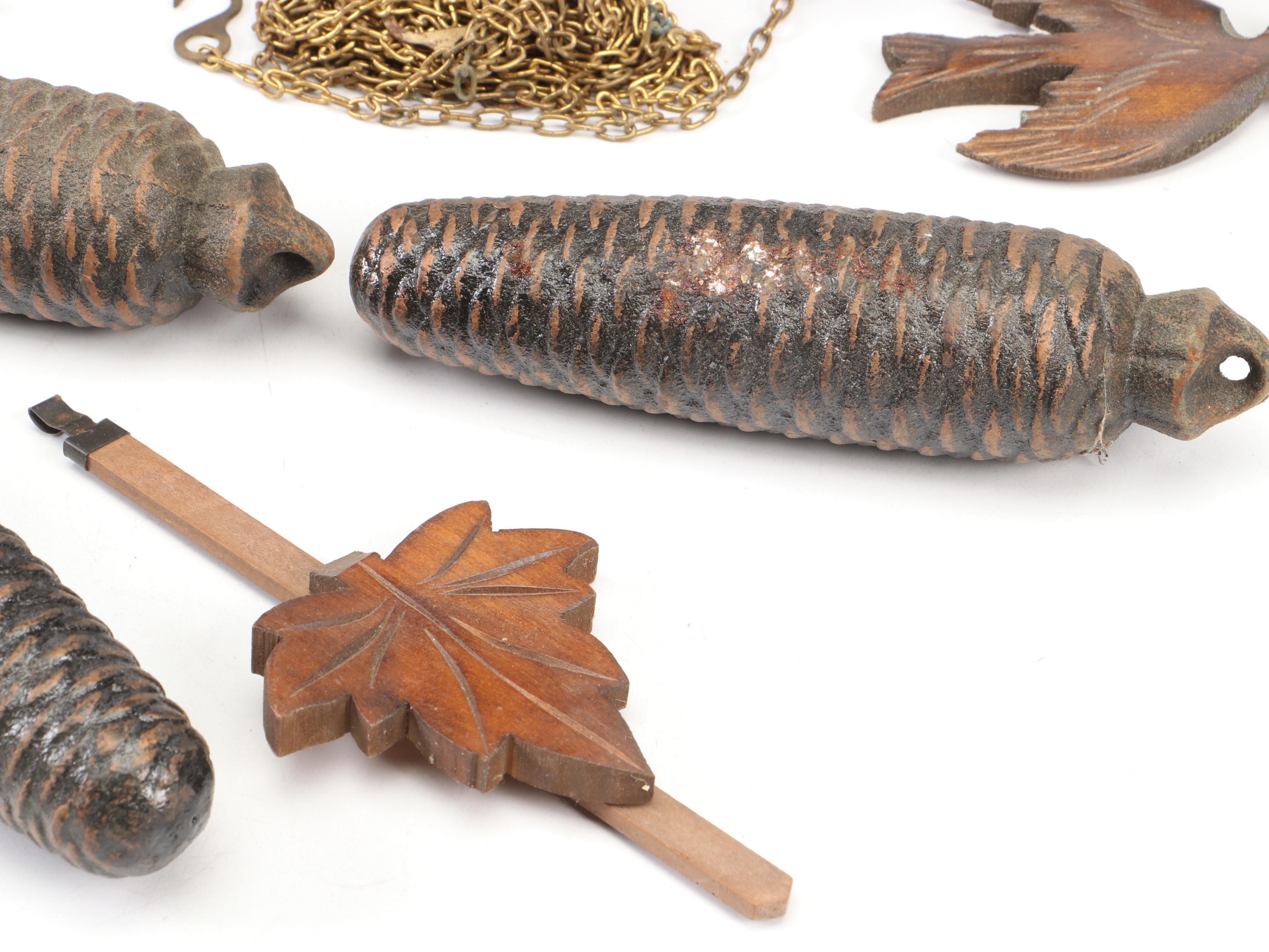 Anton Schneider Söhne German Black Forest Carved Wood Cuckoo Clock