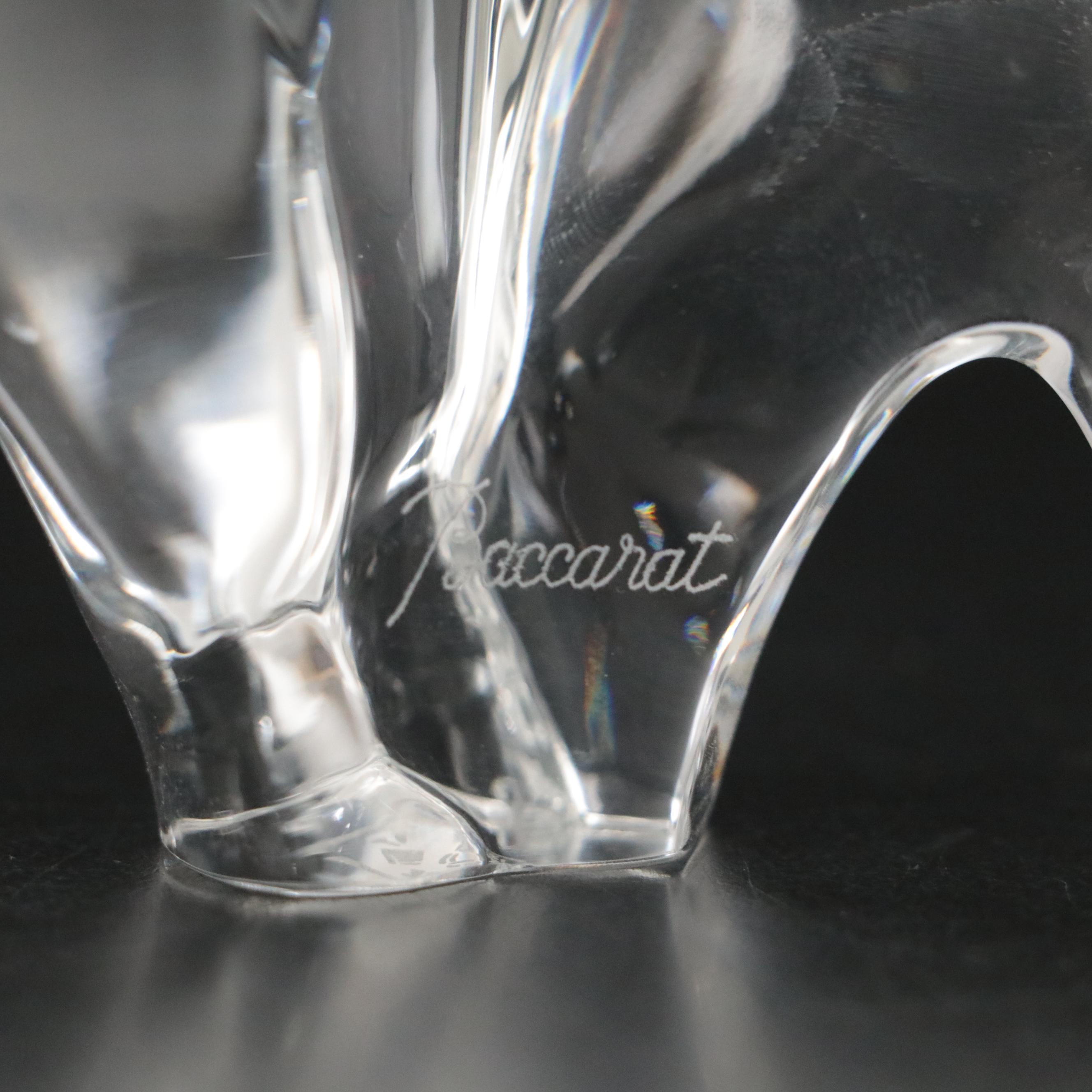 Baccarat "Bison" Clear Crystal Figurine