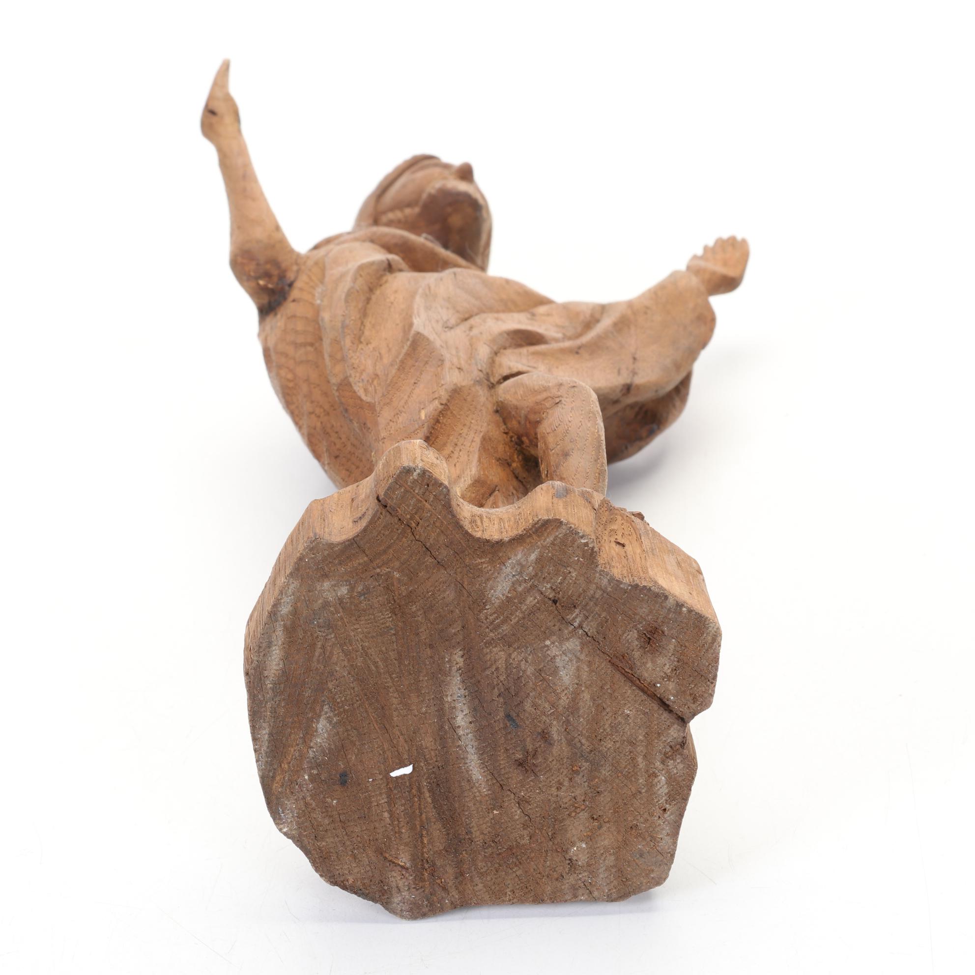 Carved Wood "Jesus" Figure