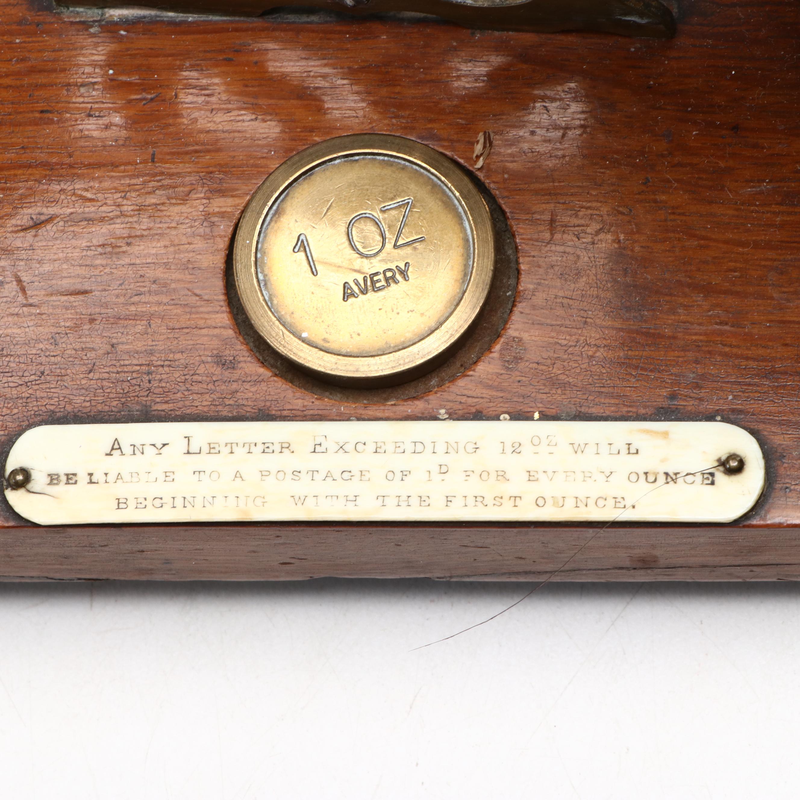 Brass Wall Mount Barometer and Avery Brass Postal Balance Scale