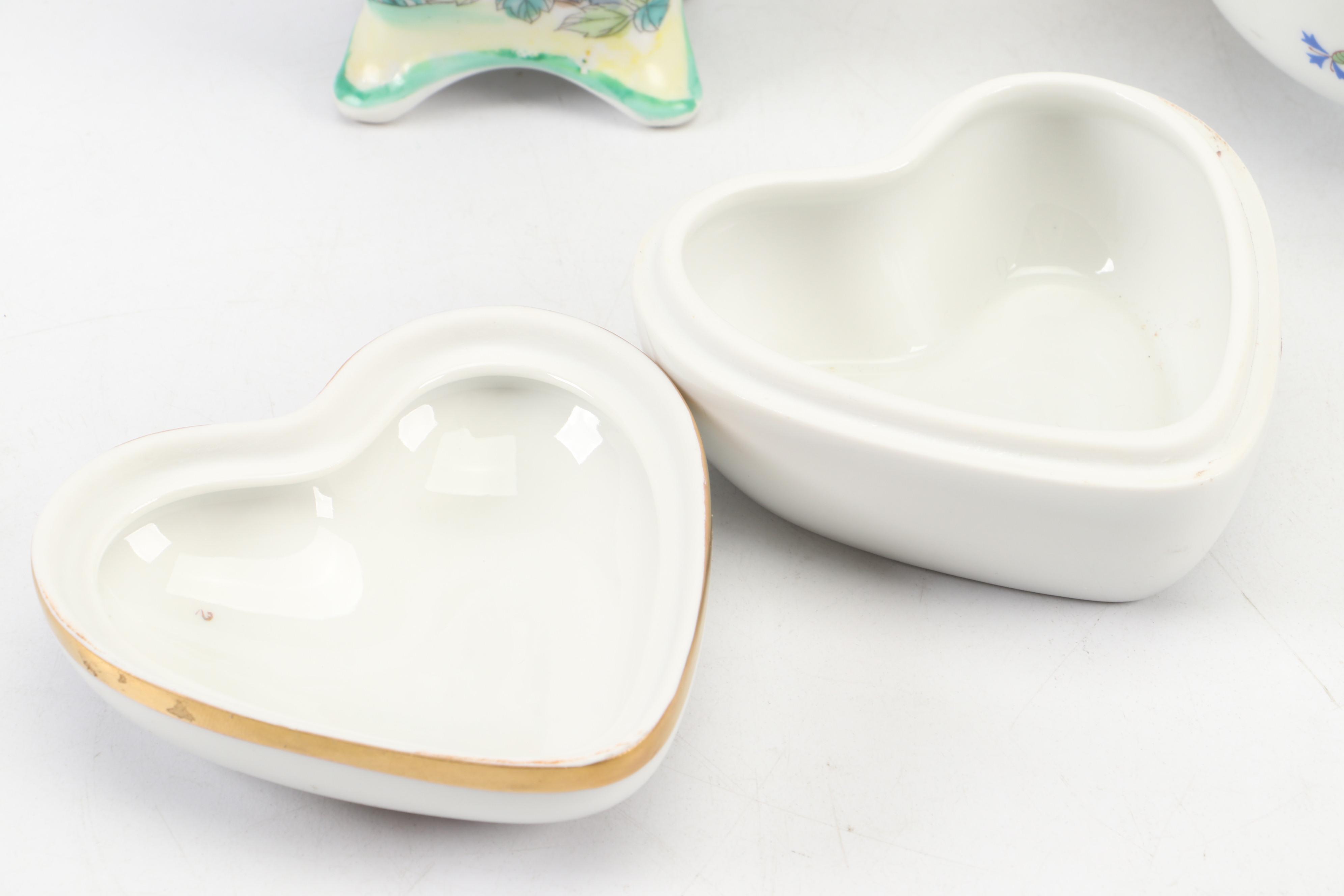 Goebel Porcelain Vase with Morimura Bros Floral Motif Porcelain Vase and More