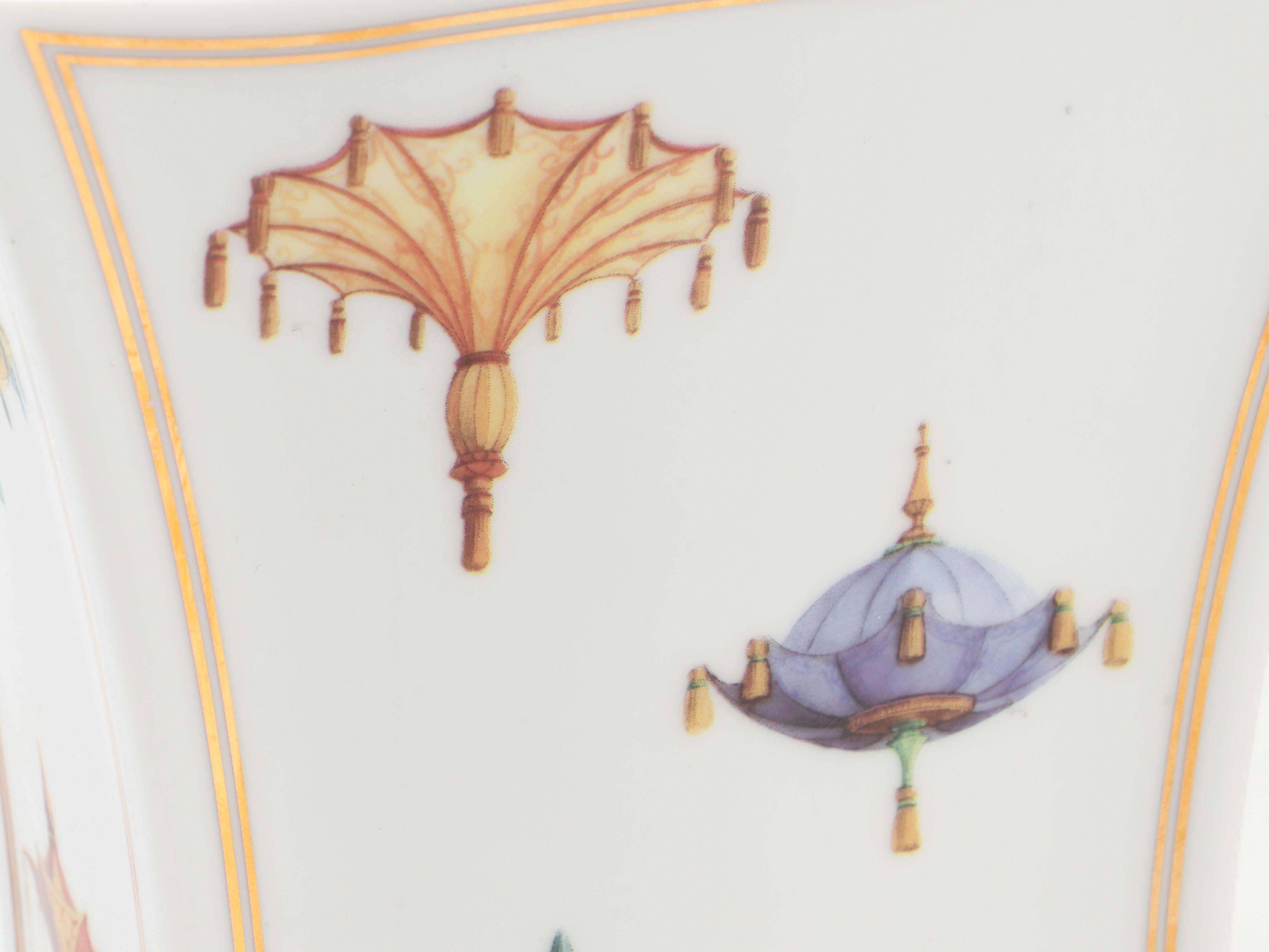 Goebel Porcelain Vase with Morimura Bros Floral Motif Porcelain Vase and More