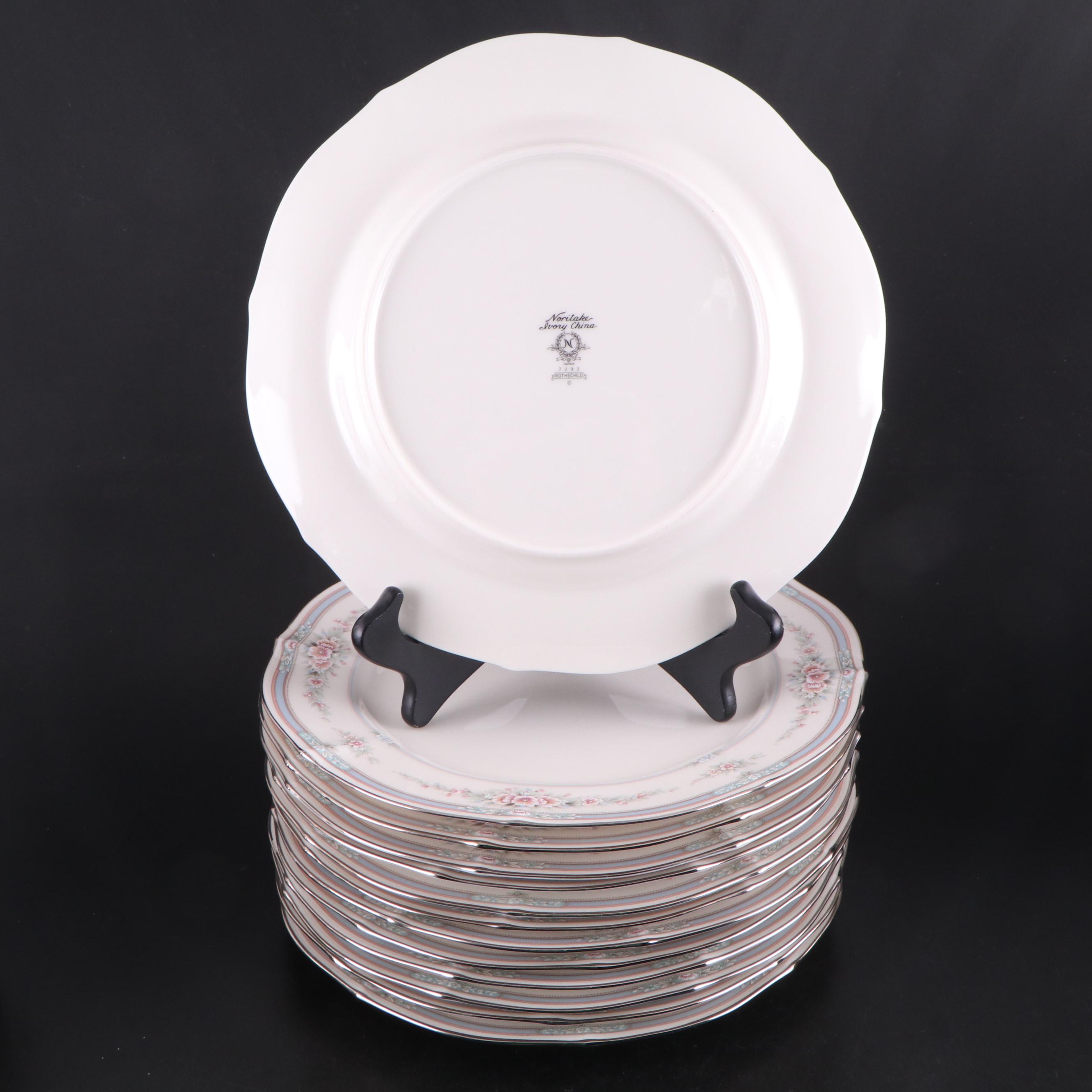 Noritake "Rothschild" Porcelain Dinnerware and "Paris" Platinum Trim