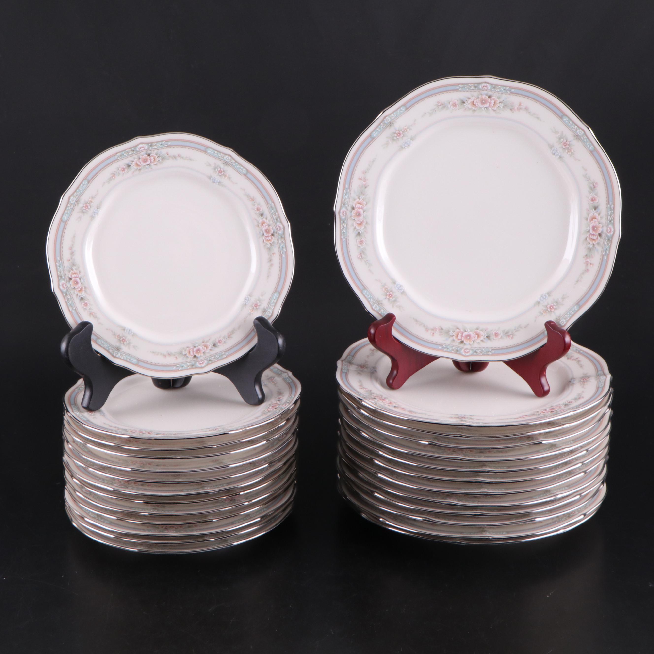 Noritake "Rothschild" Porcelain Dinnerware and "Paris" Platinum Trim