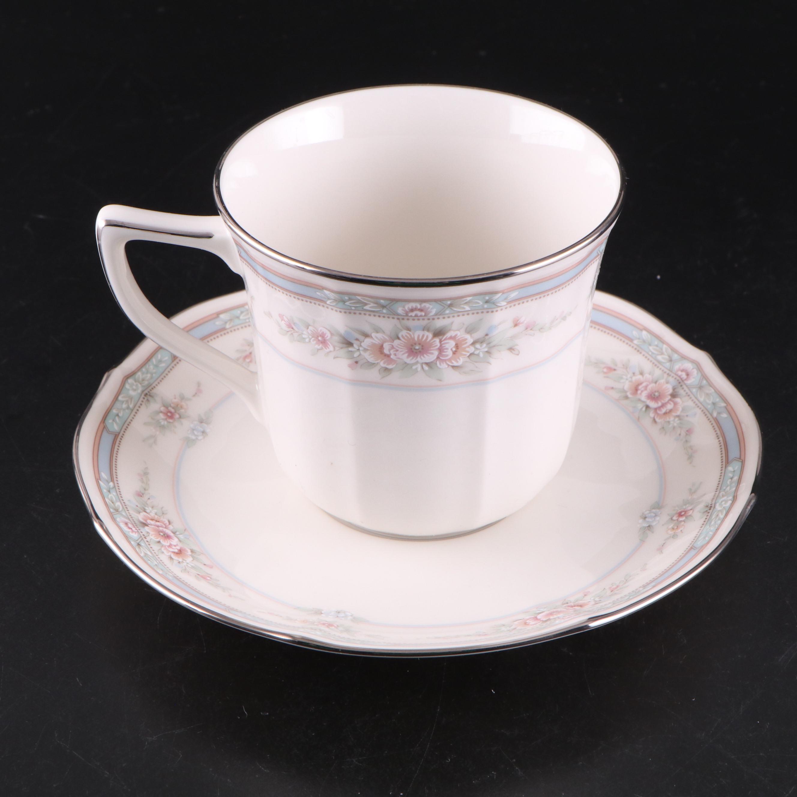 Noritake "Rothschild" Porcelain Dinnerware and "Paris" Platinum Trim