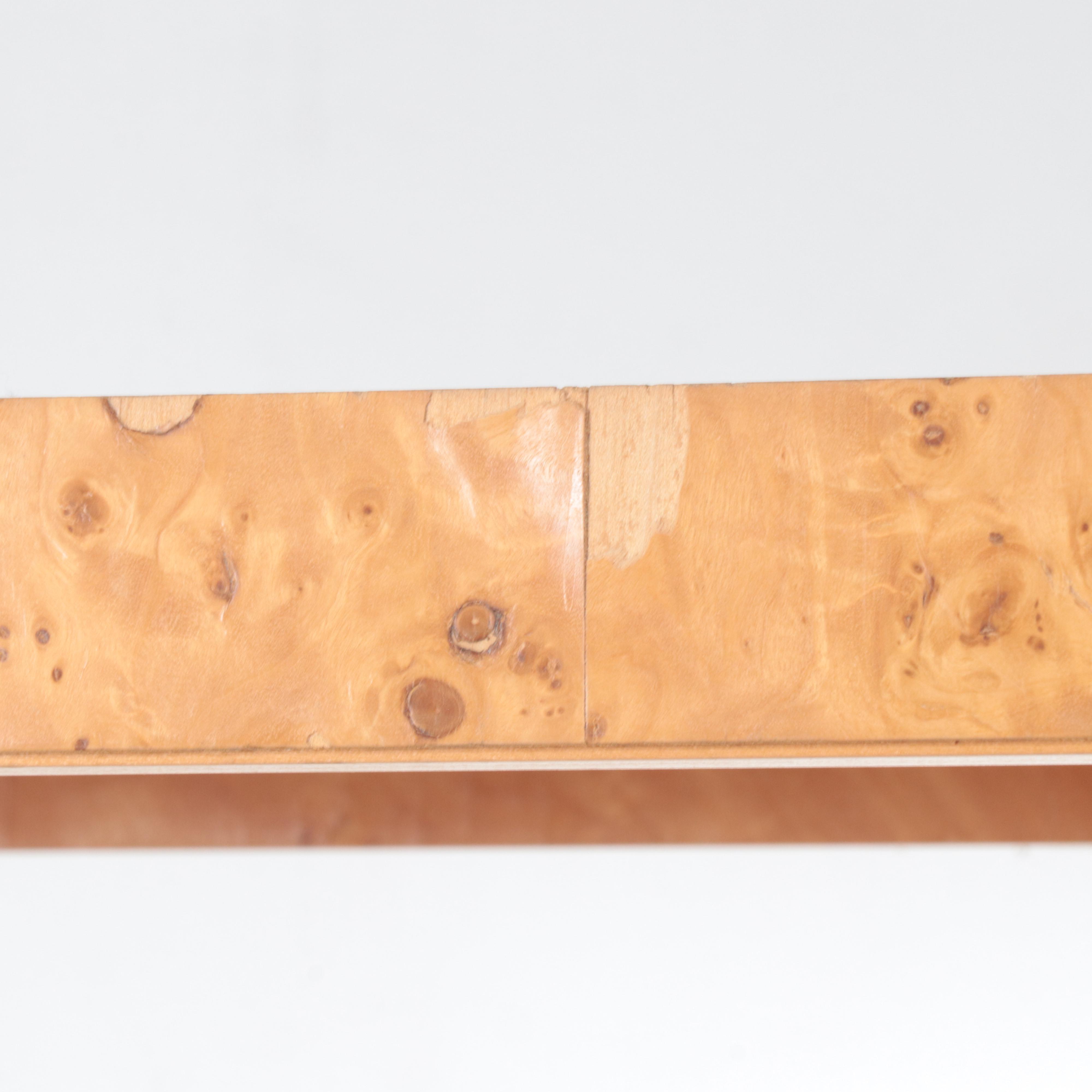 Mid Century Burl Wood Étagère Shelf Unit