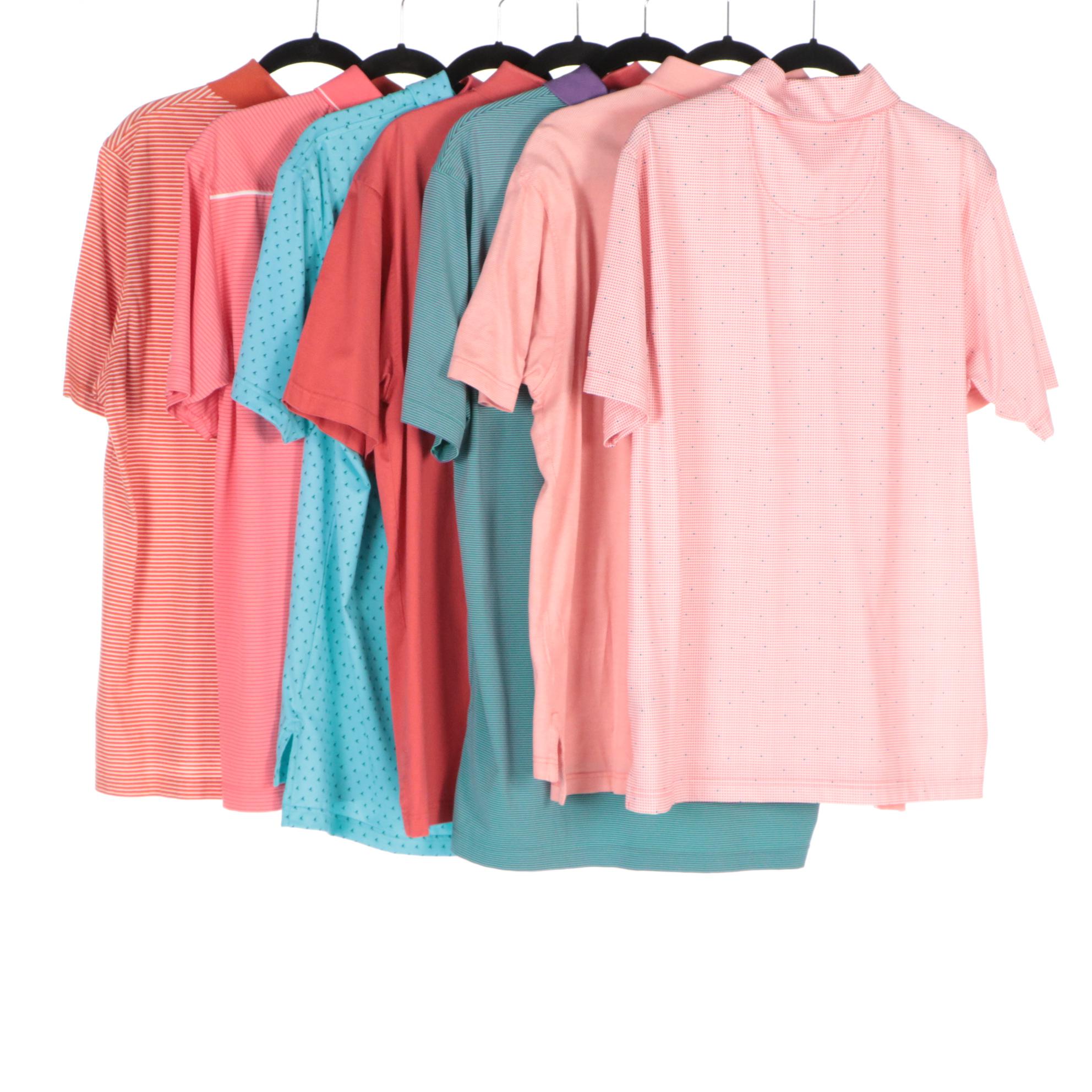 Men's Pebble Beach Performance, Peter Millar, and More Collared Polo Golf Shirts