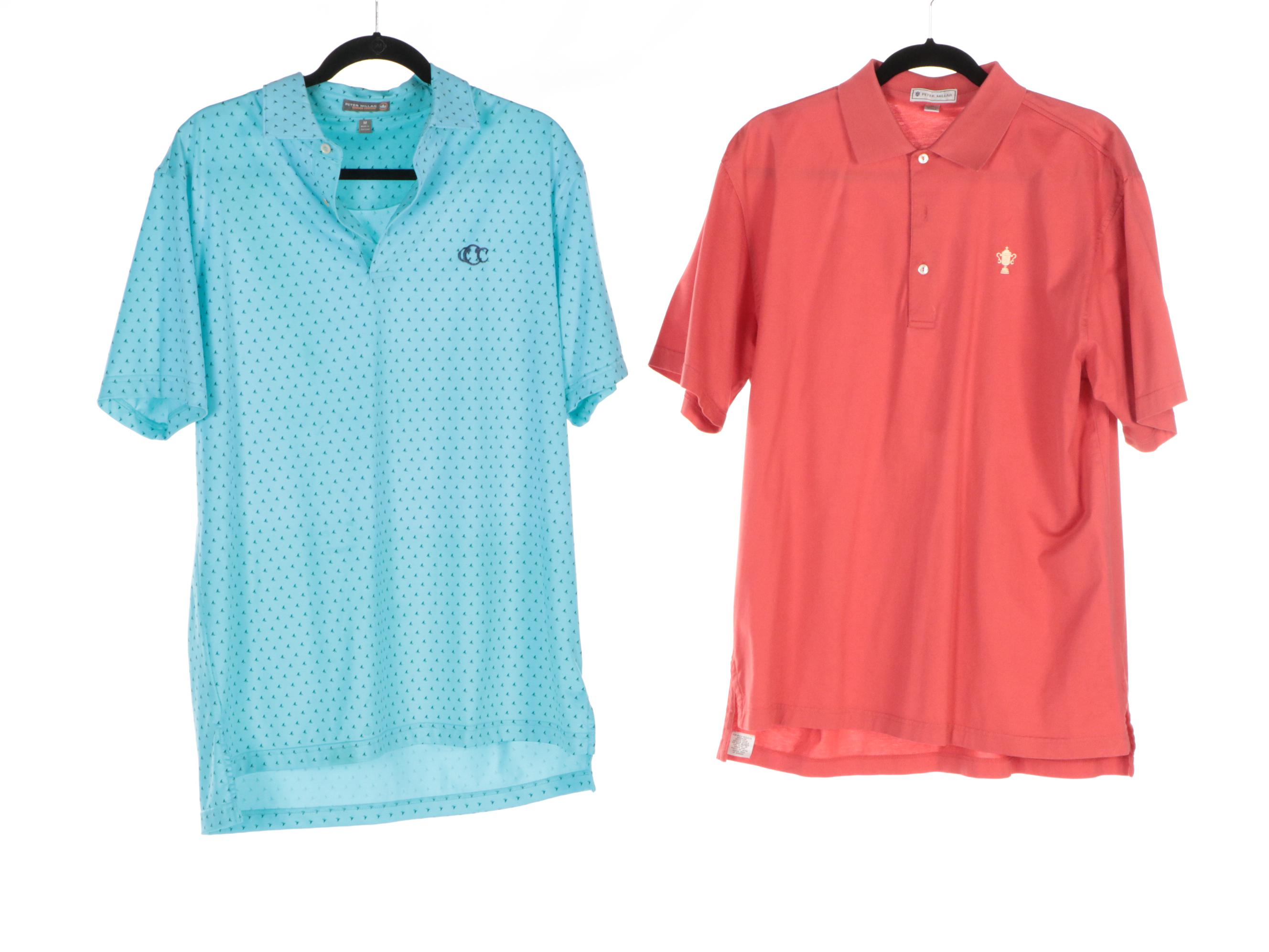 Men's Pebble Beach Performance, Peter Millar, and More Collared Polo Golf Shirts
