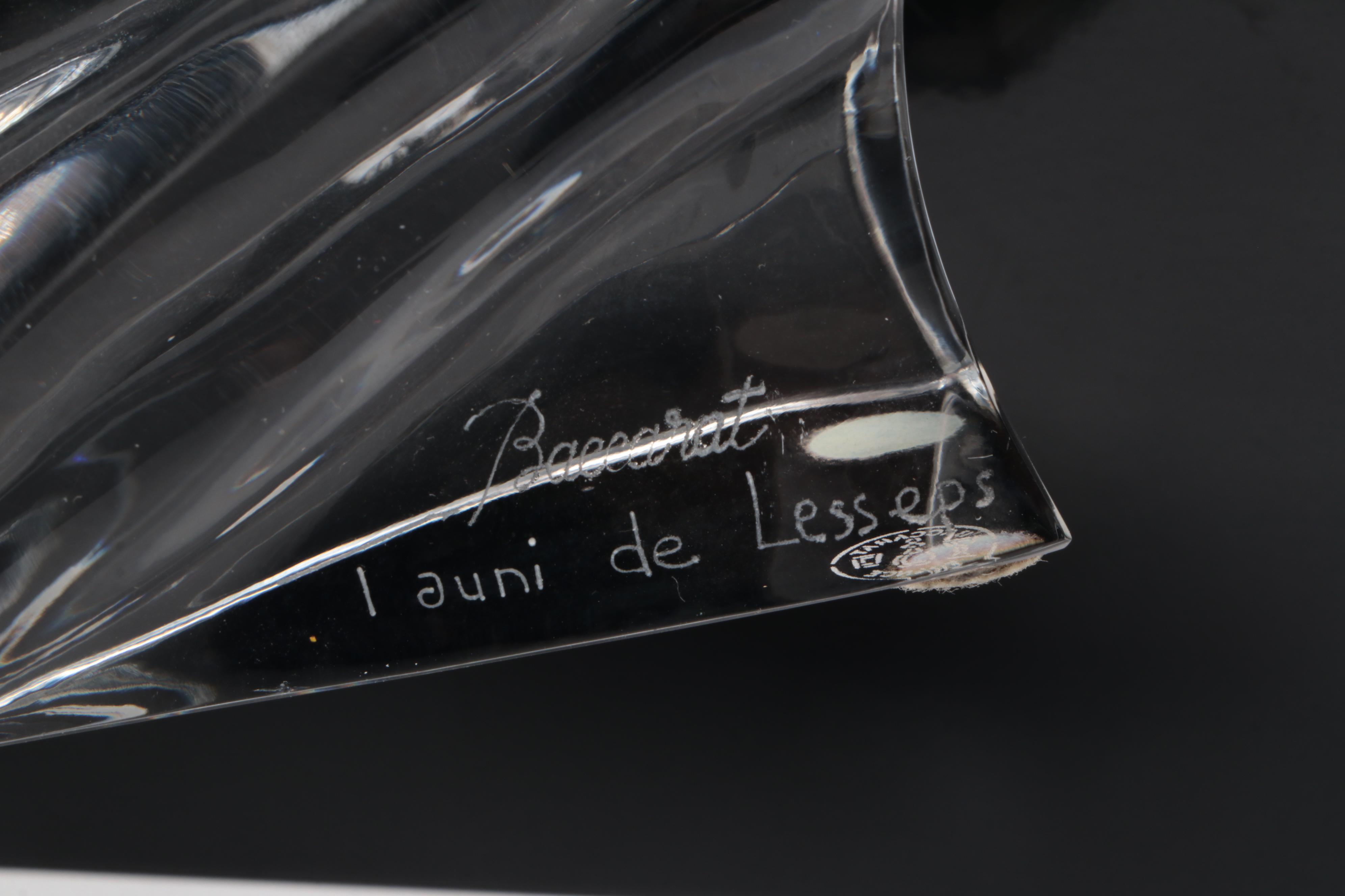 Tauni De Lesseps for Baccarat Crystal Horse Head Bust Figurine