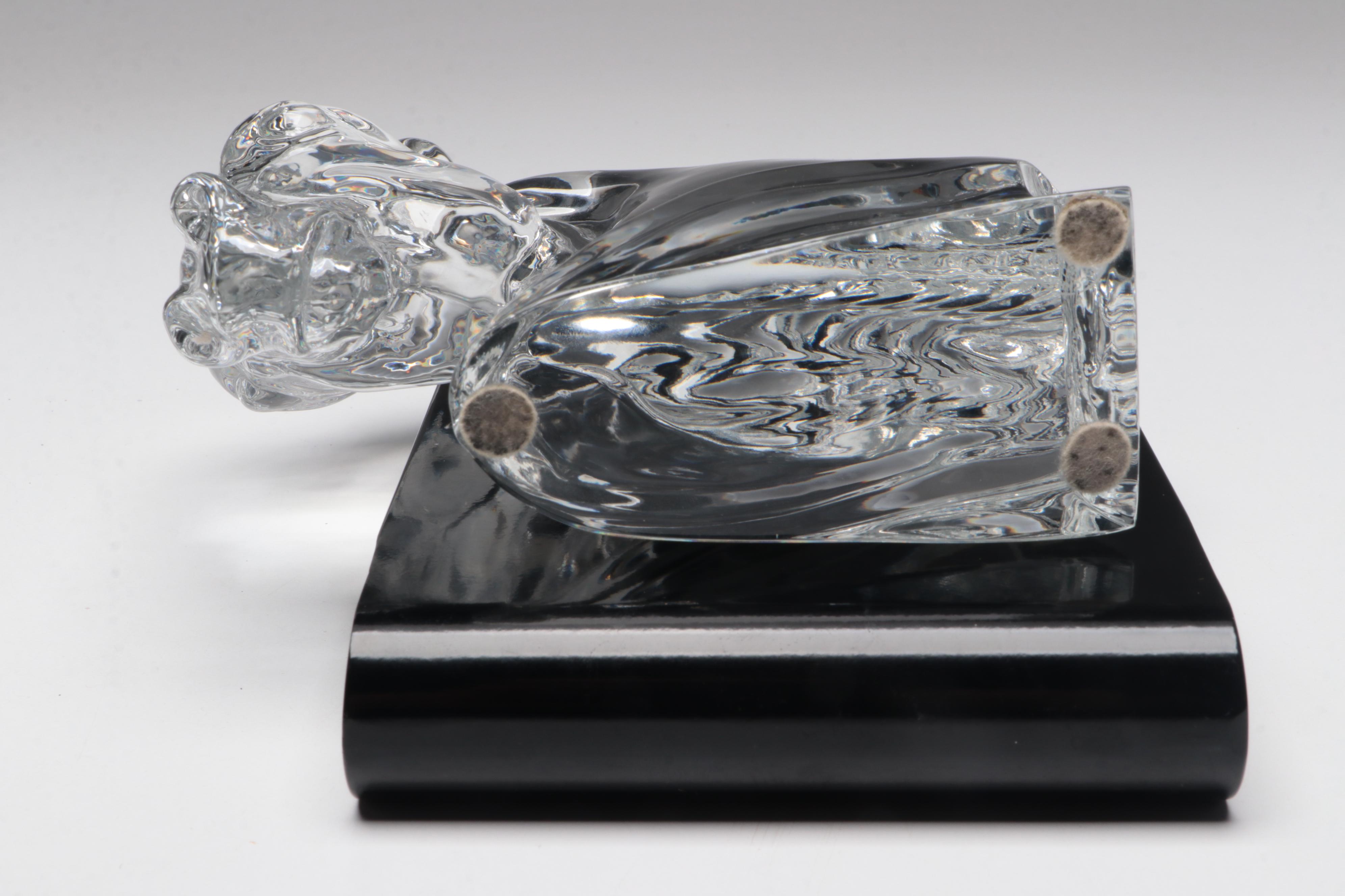 Tauni De Lesseps for Baccarat Crystal Horse Head Bust Figurine