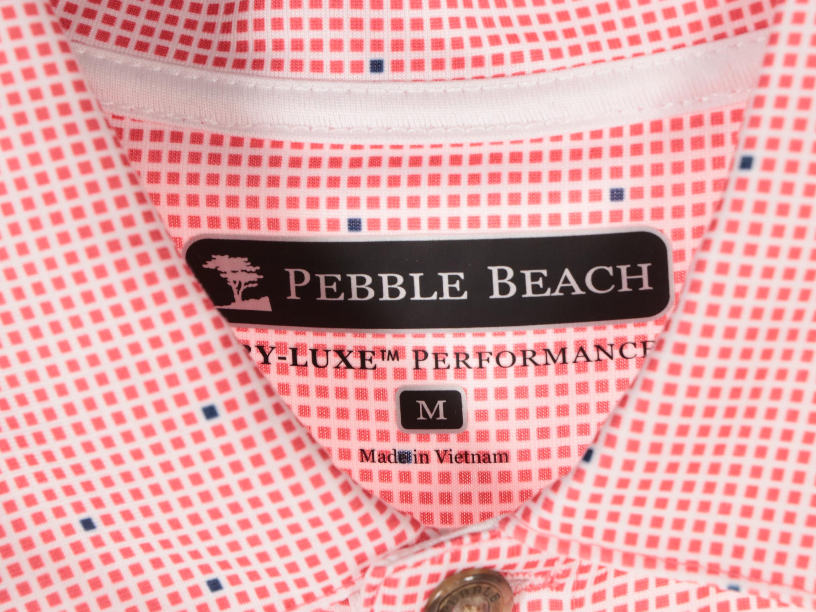 Men's Pebble Beach Performance, Peter Millar, and More Collared Polo Golf Shirts