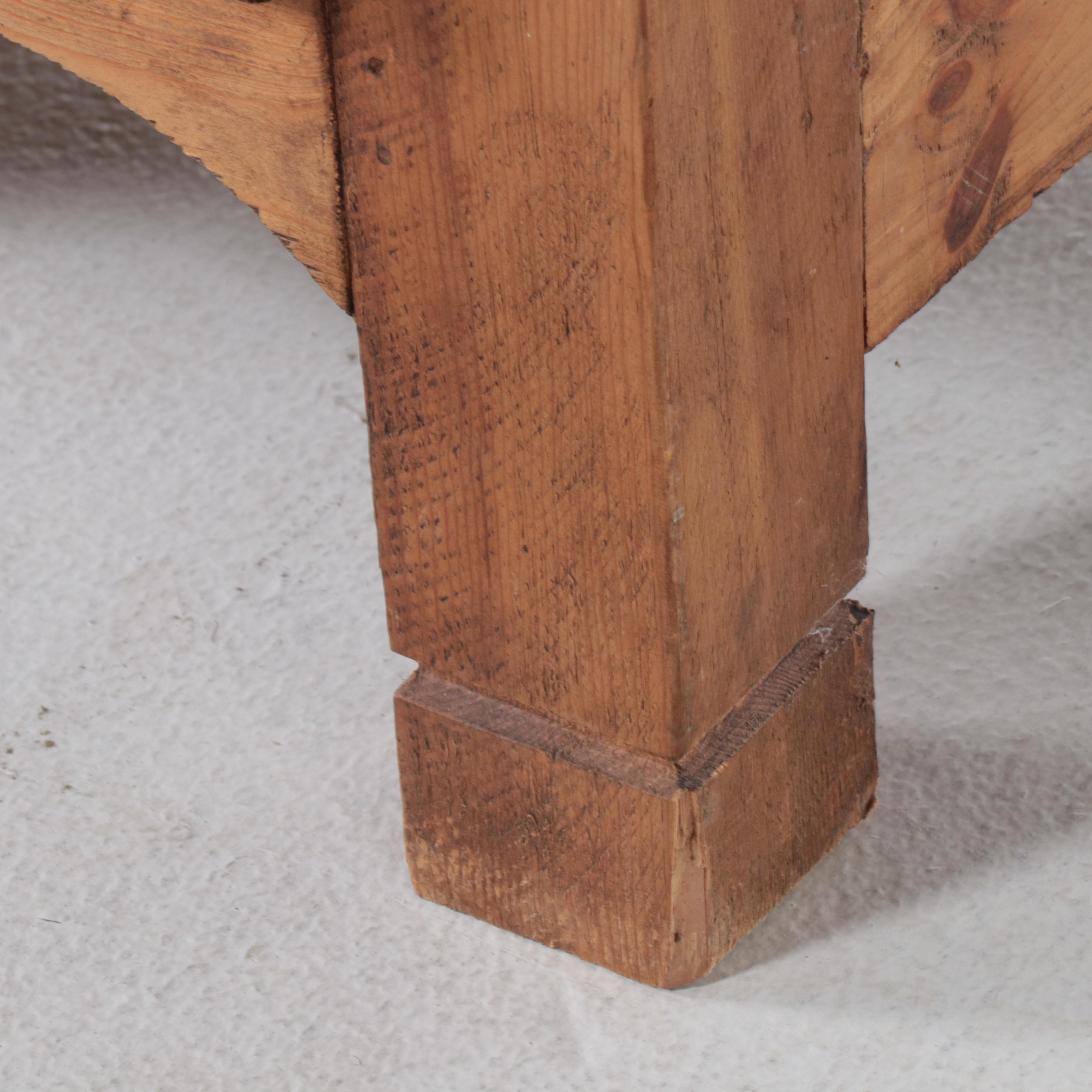 Spanish Colonial Style Iron-Mounted Pine Clothes Press