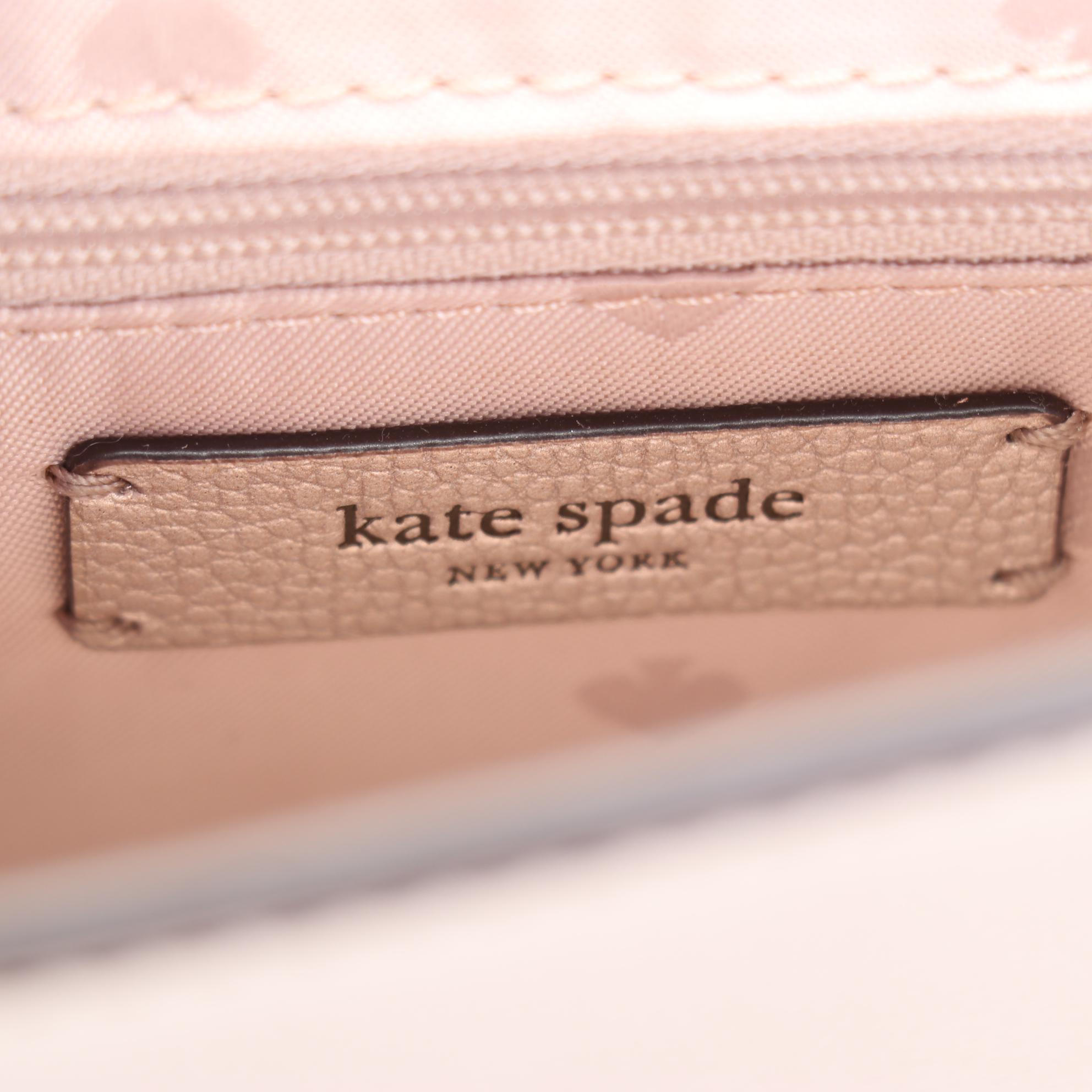 Kate Spade "Maisie Patterson Drive" Crossbody Bag & Wallet in Metallic
