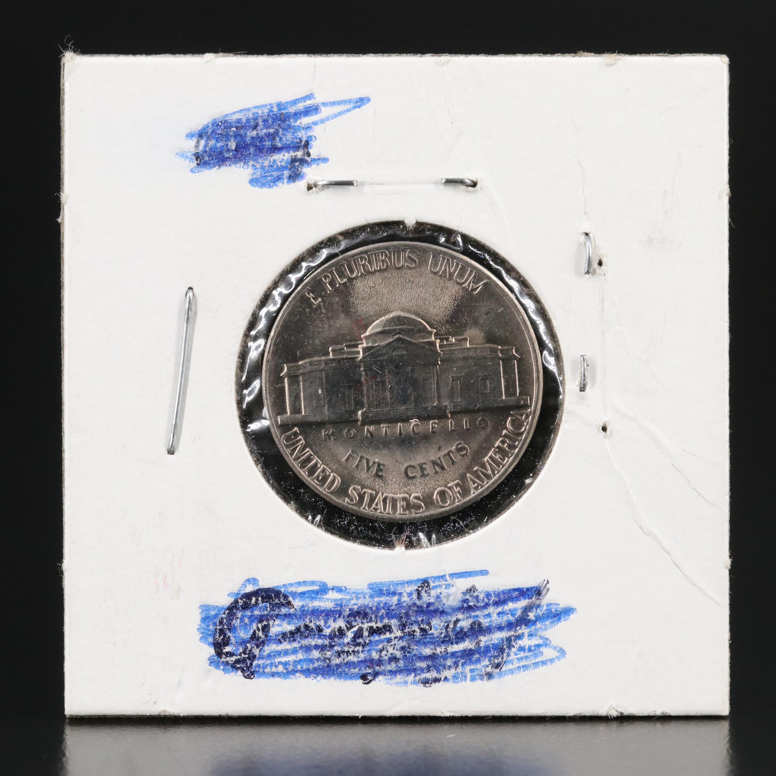 Seven Uncirculated Jefferson Nickels