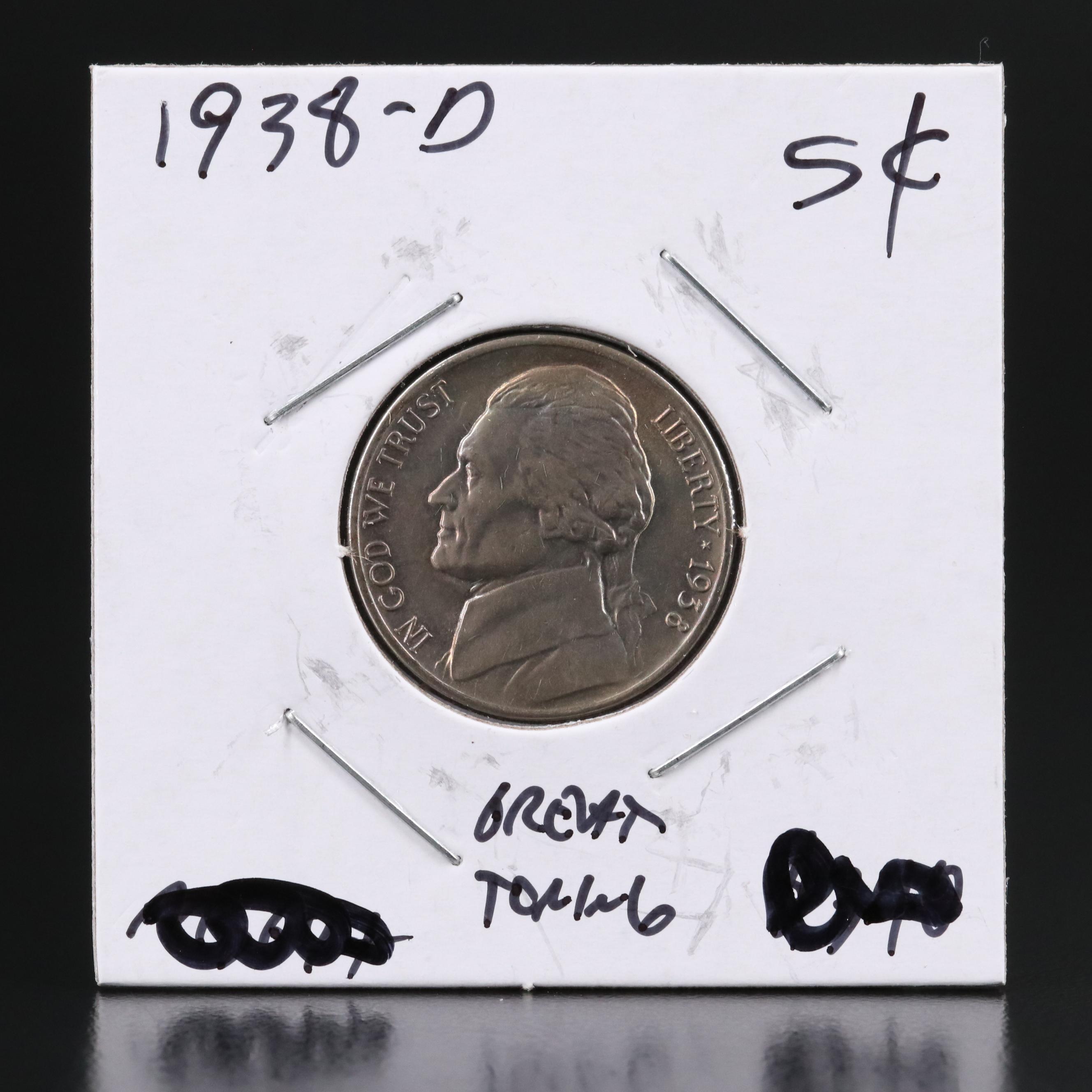 Seven Uncirculated Jefferson Nickels