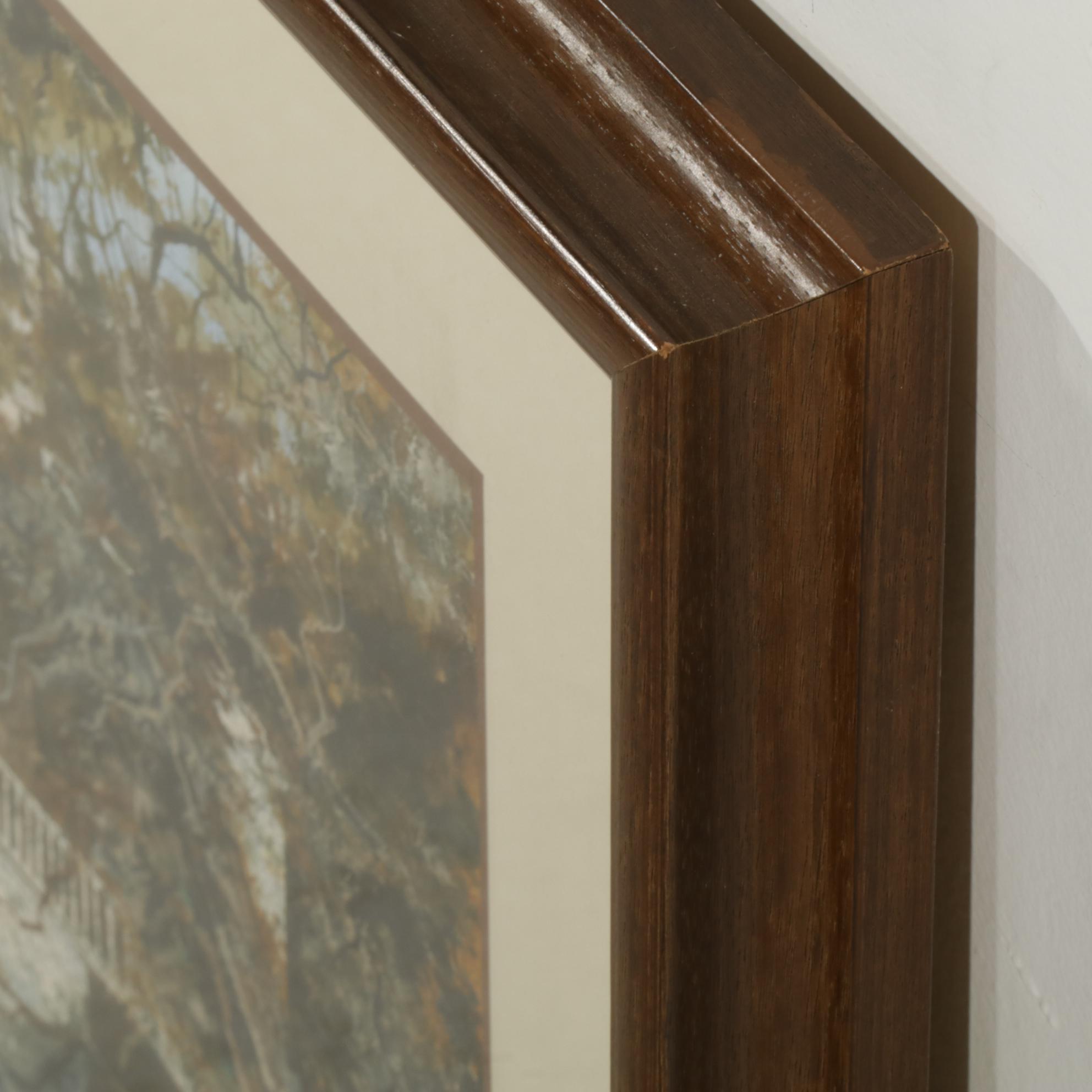 John R. Carlson Landscape Watercolor Painting Of Key West Estate, Late 20th C.