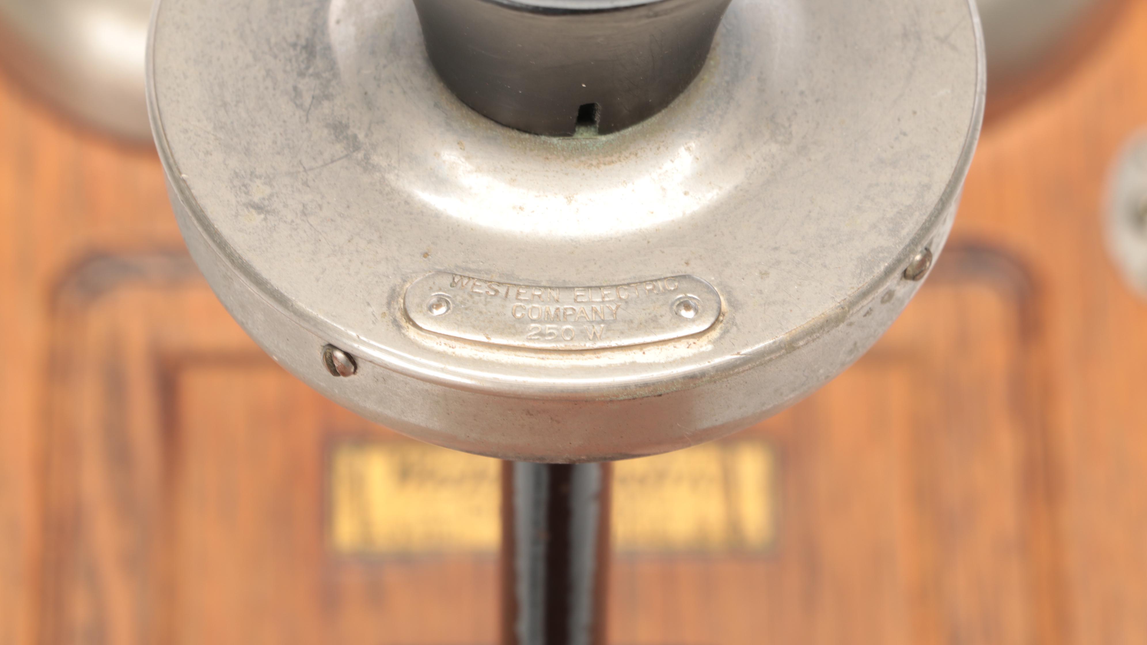 Western Electric Oak Hand-Crank Wall Telephone, Early 20th Century