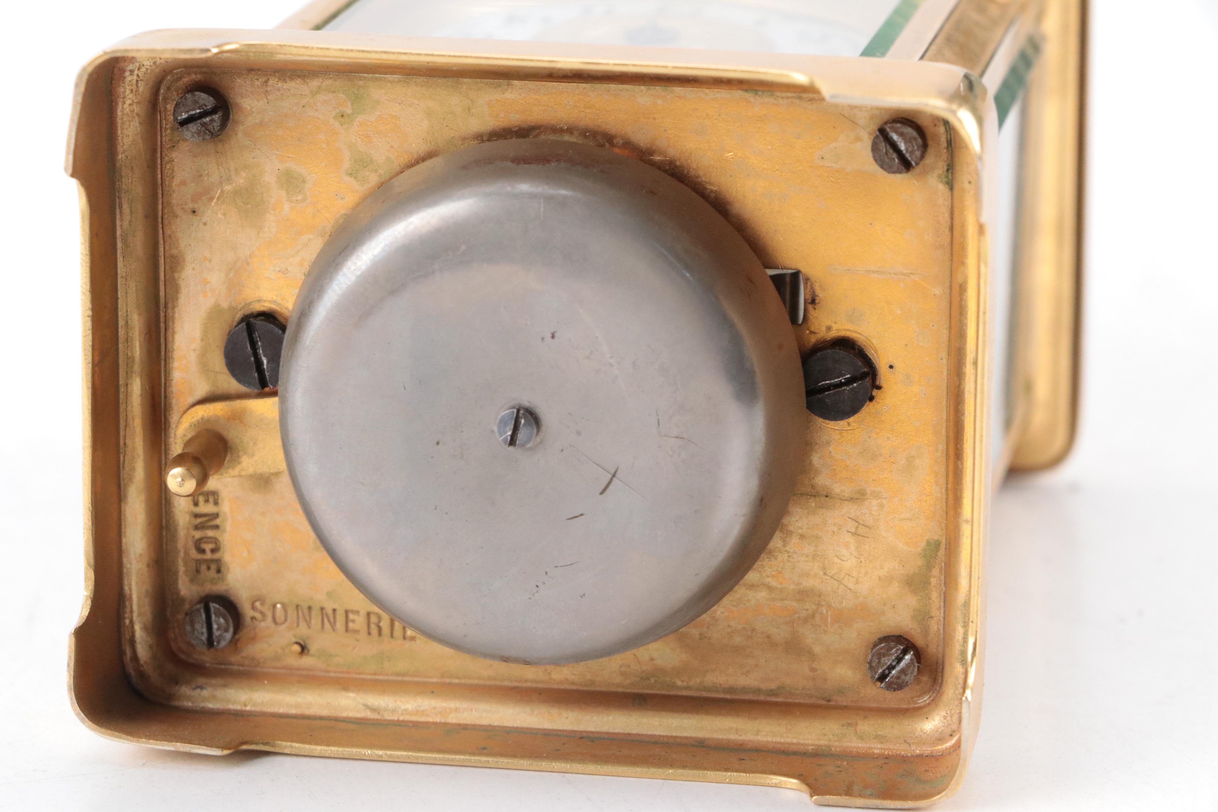 Tiffany & Co. Brass and Beveled Crystal Carriage Clock