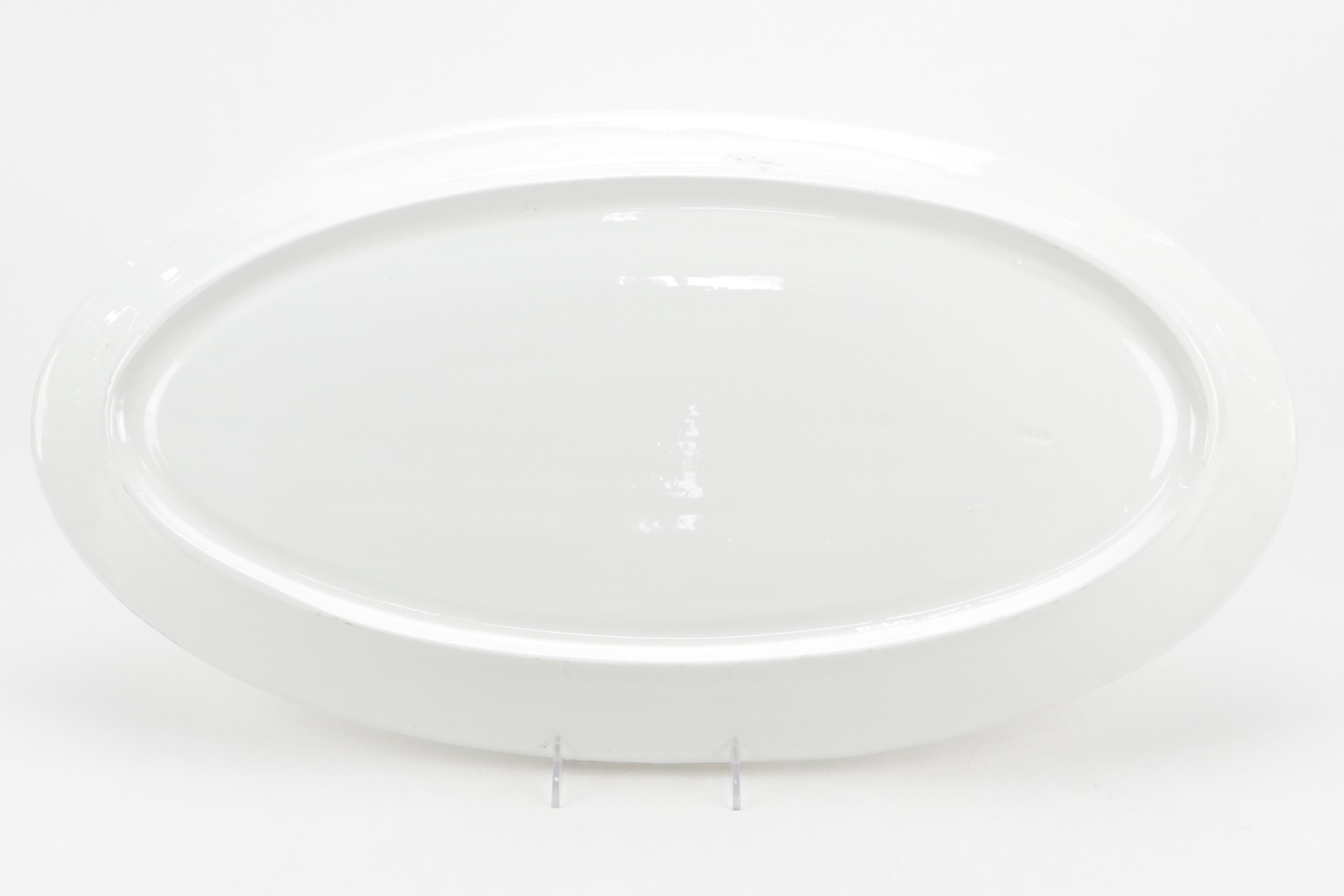 Italian Ceramic Oval Fish Platter