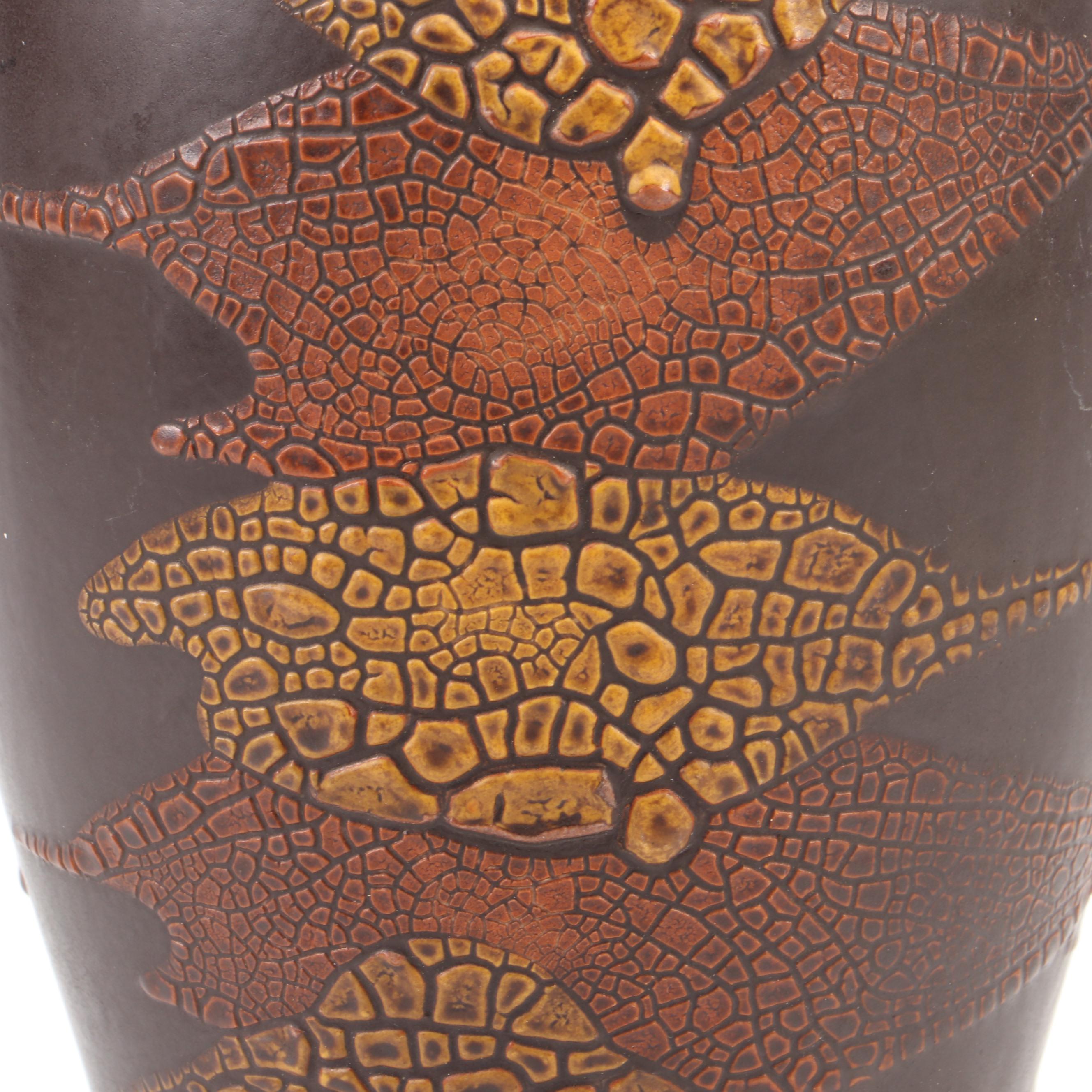 Haeger Pottery Textured Ceramic Vase, Mid-20th Century