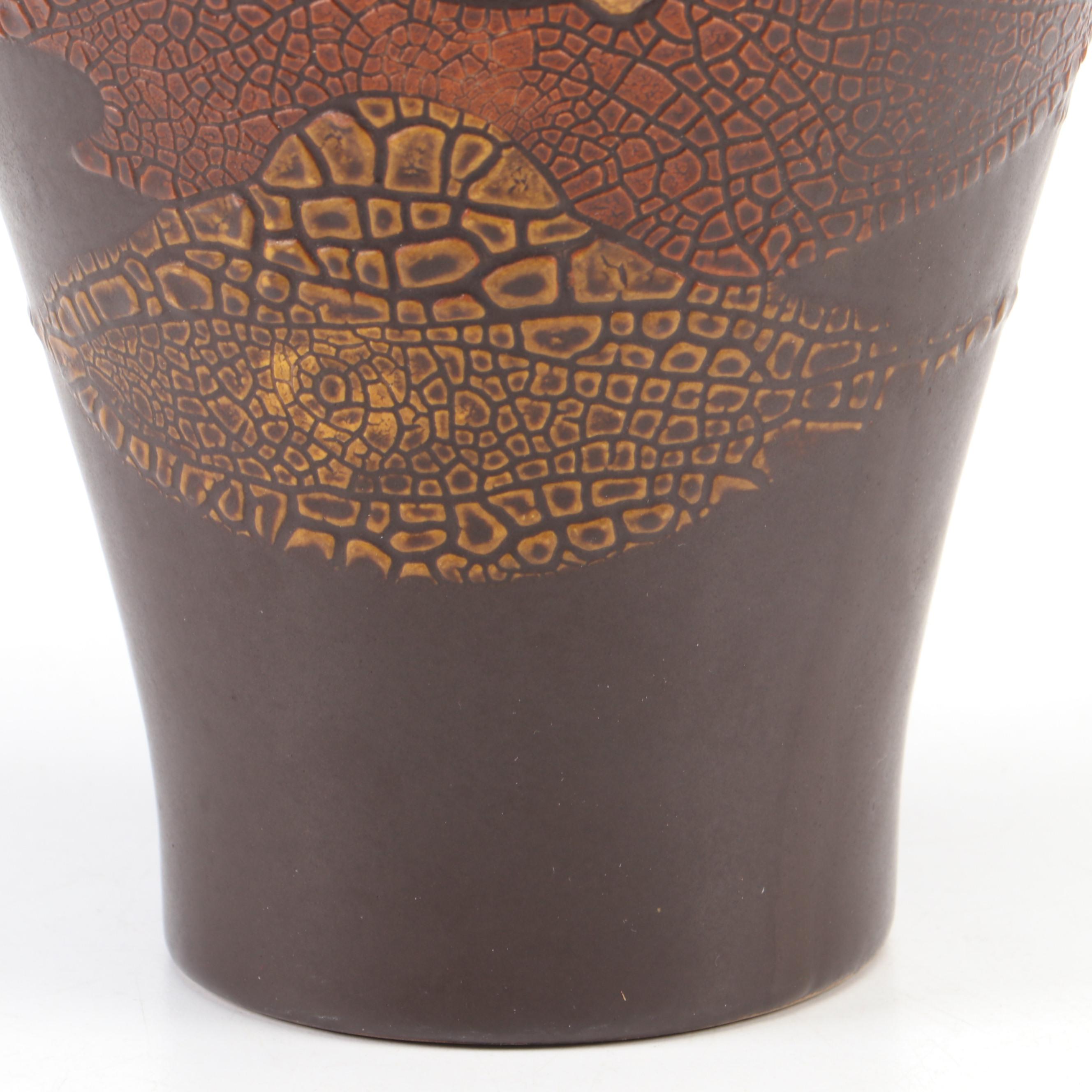 Haeger Pottery Textured Ceramic Vase, Mid-20th Century
