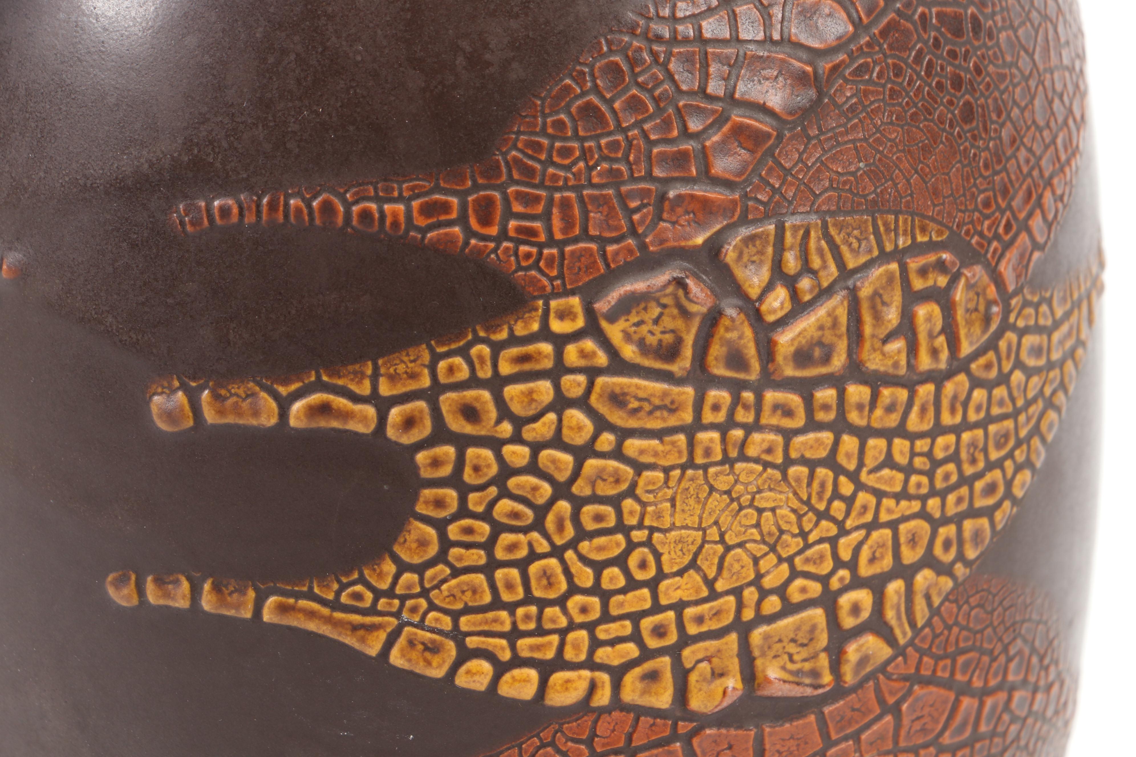 Haeger Pottery Textured Ceramic Vase, Mid-20th Century